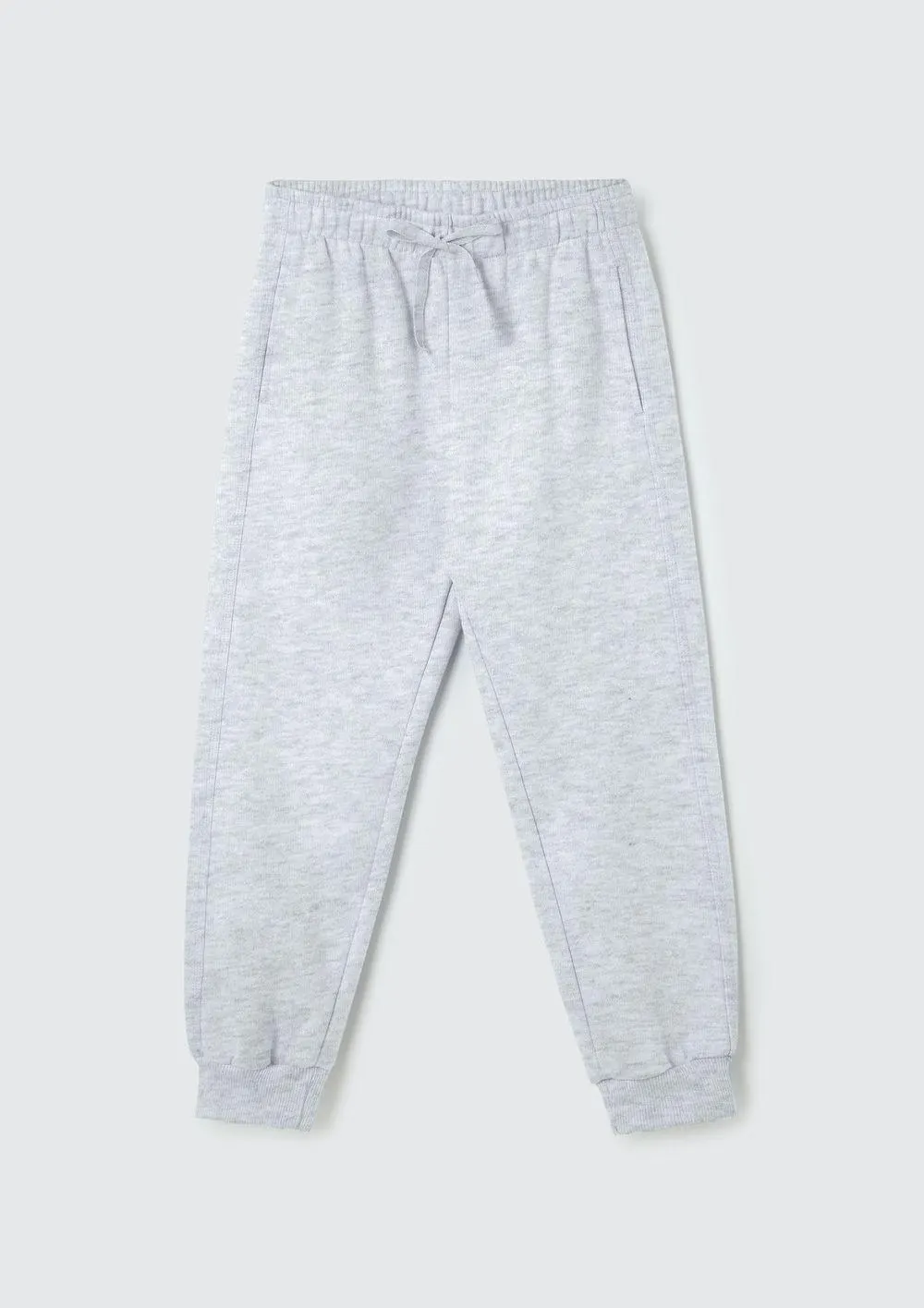 Calça Básica Infantil Unissex Jogger - Cinza
