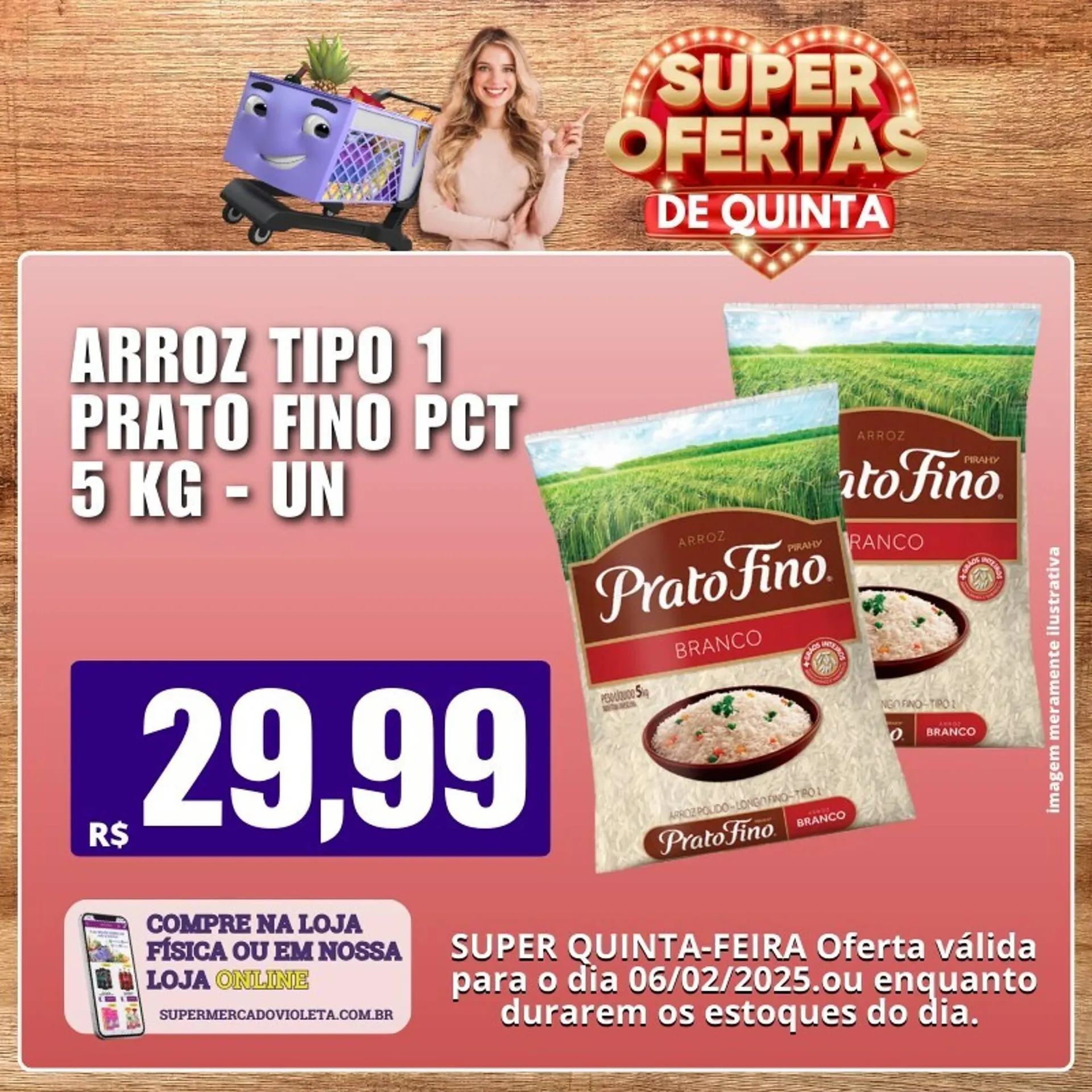 Encarte de Catálogo Violeta Supermercados 5 de fevereiro até 6 de fevereiro 2025 - Pagina 1