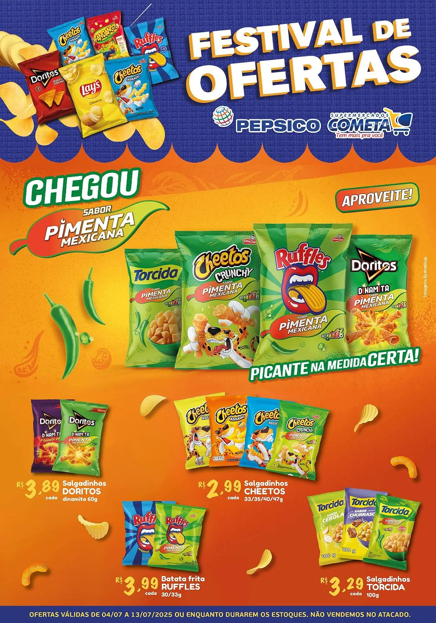 Encarte de Catálogo Cometa Supermercados 4 de julho até 13 de julho 2025 - Pagina 1