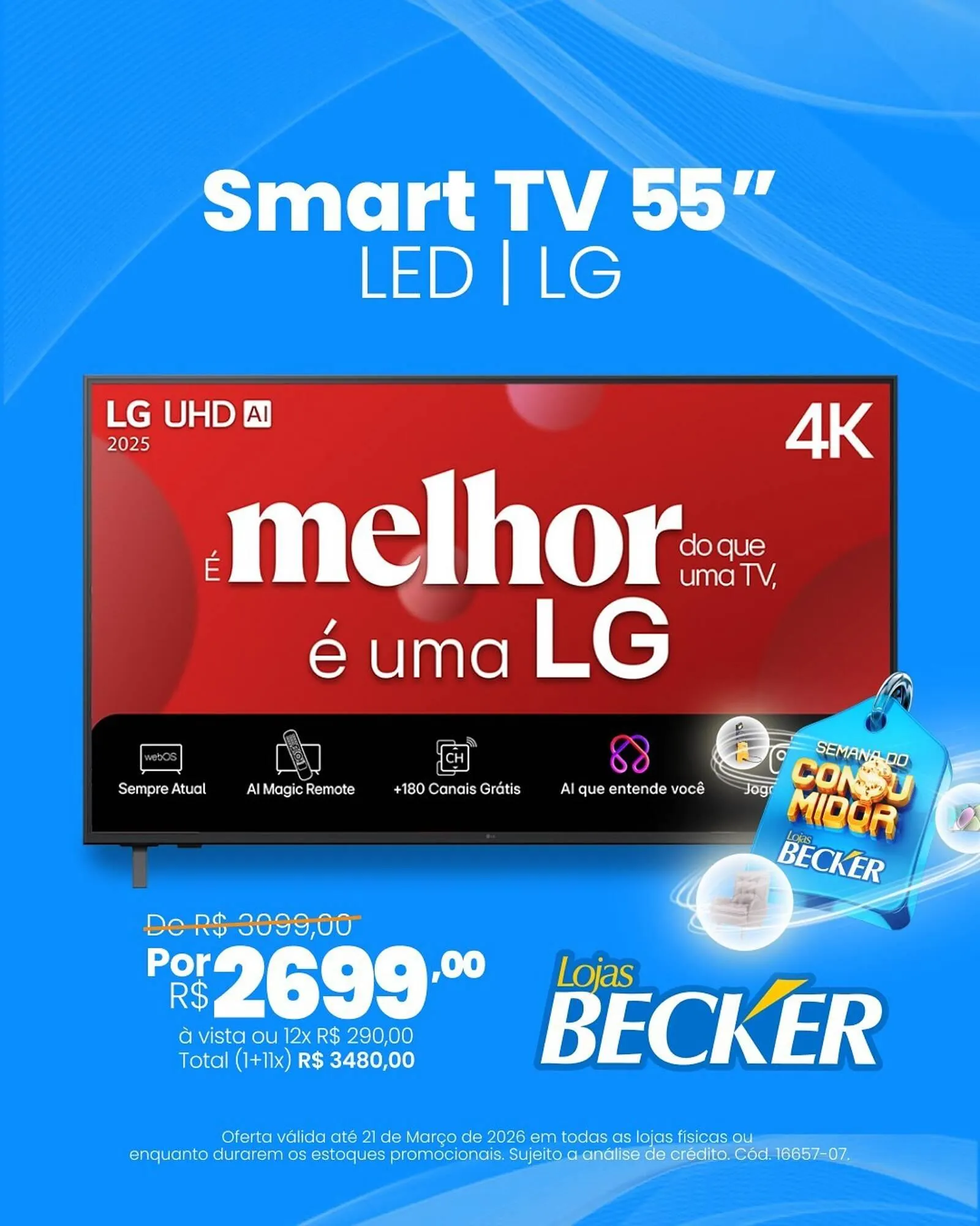 Encarte de Folheto Lojas Becker 18 de março até 21 de março 2026 - Pagina 1