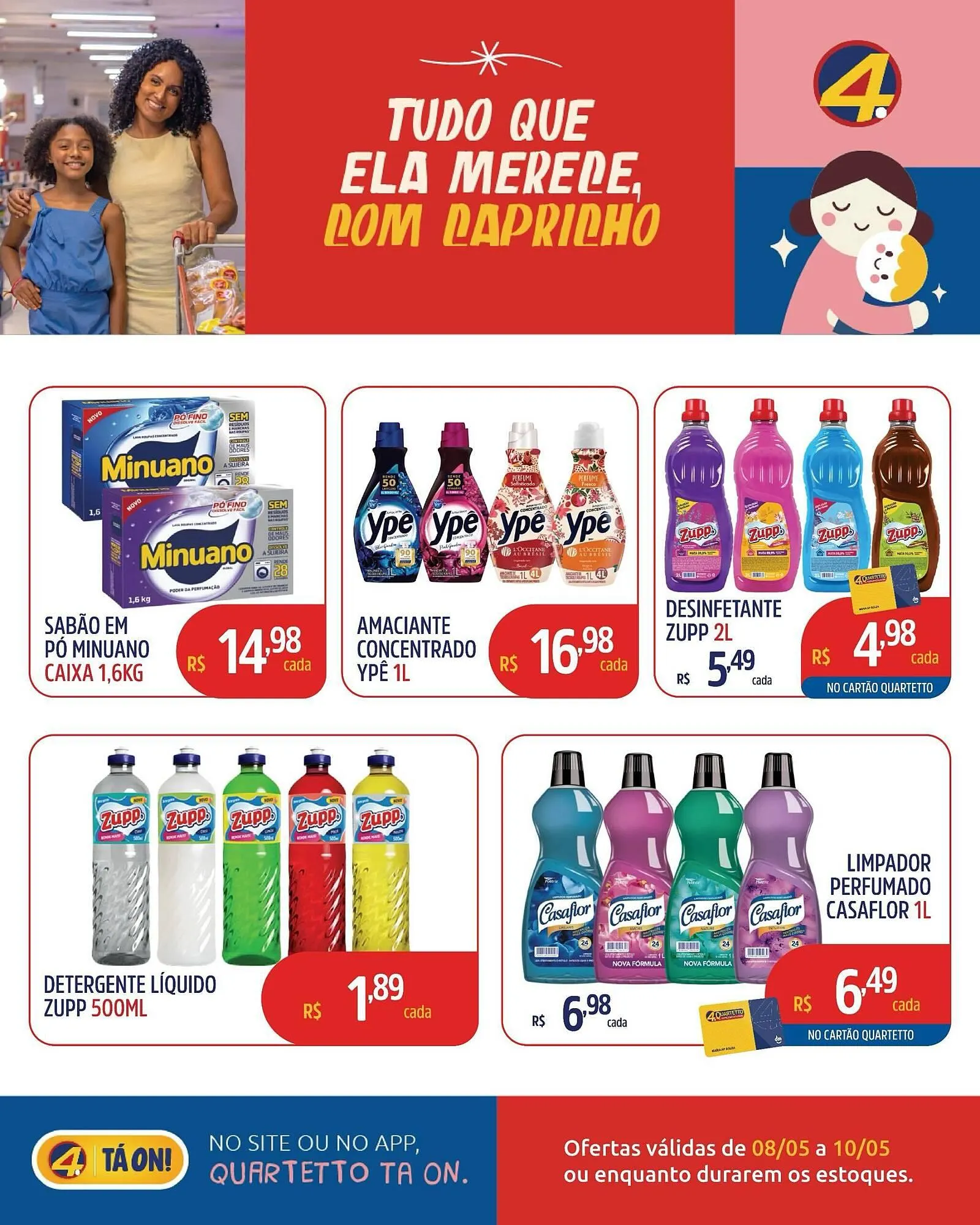 Encarte de Catálogo Quartetto Supermercados 8 de maio até 10 de maio 2026 - Pagina 11