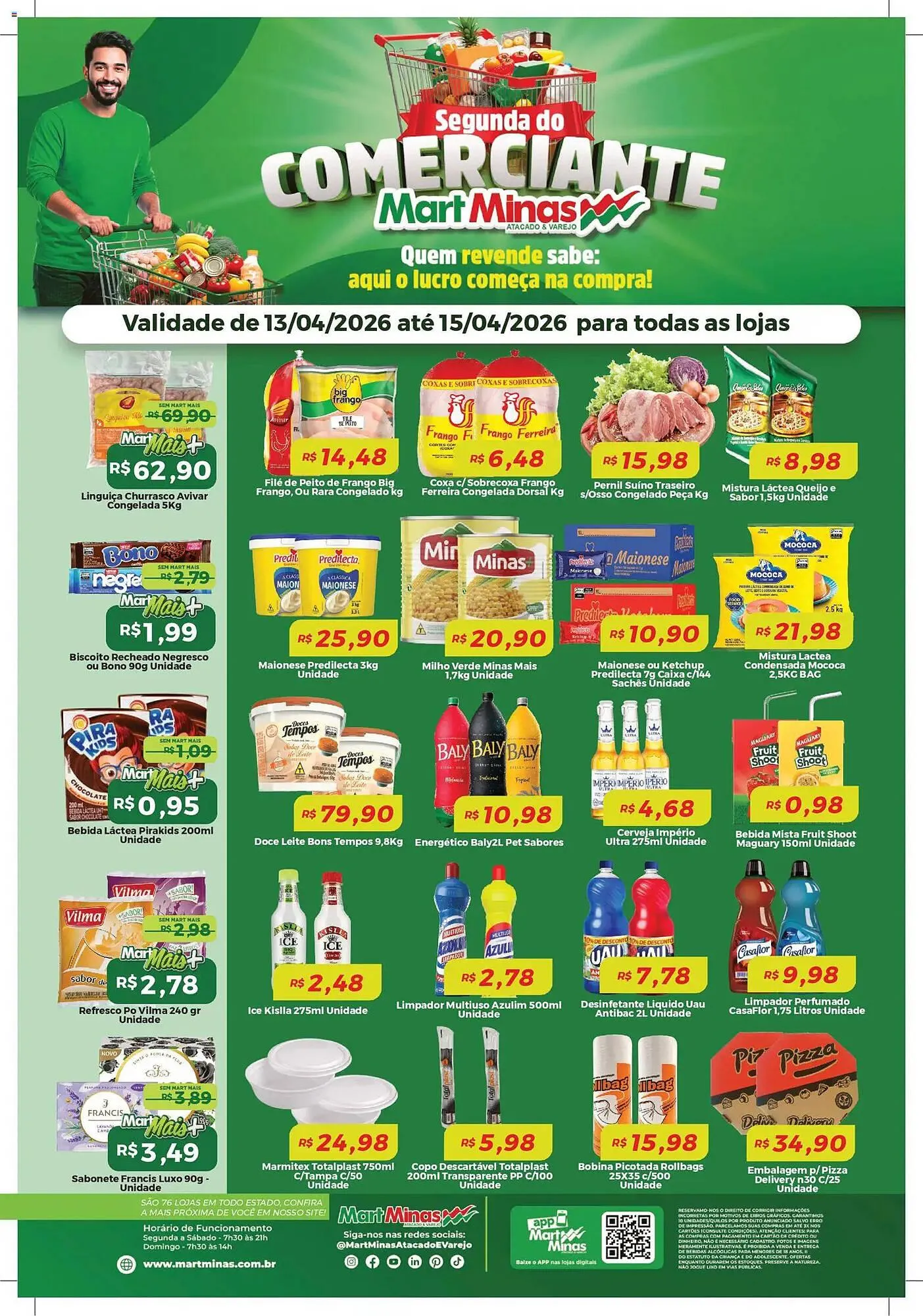 Encarte de Folheto Mart Minas 13 de abril até 16 de abril 2026 - Pagina 1