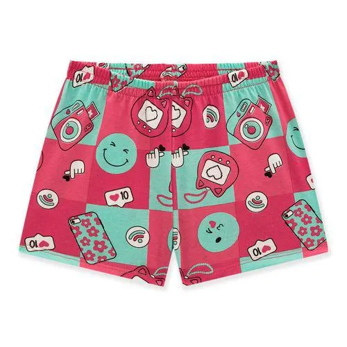 Short Infantil Feminino Kyly Meia Malha