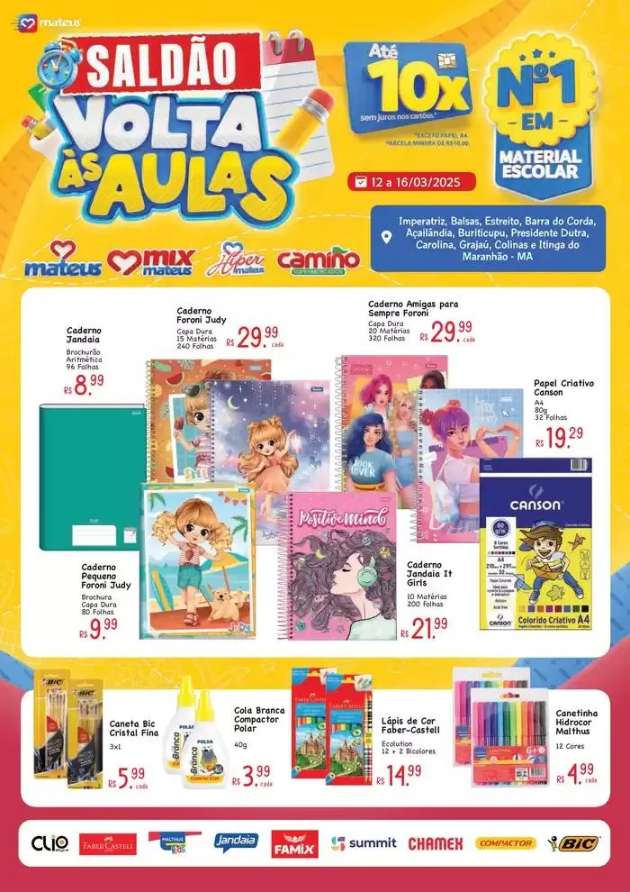 Encarte de Grandes descontos em produtos selecionados 12 de março até 16 de março 2025 - Pagina 1