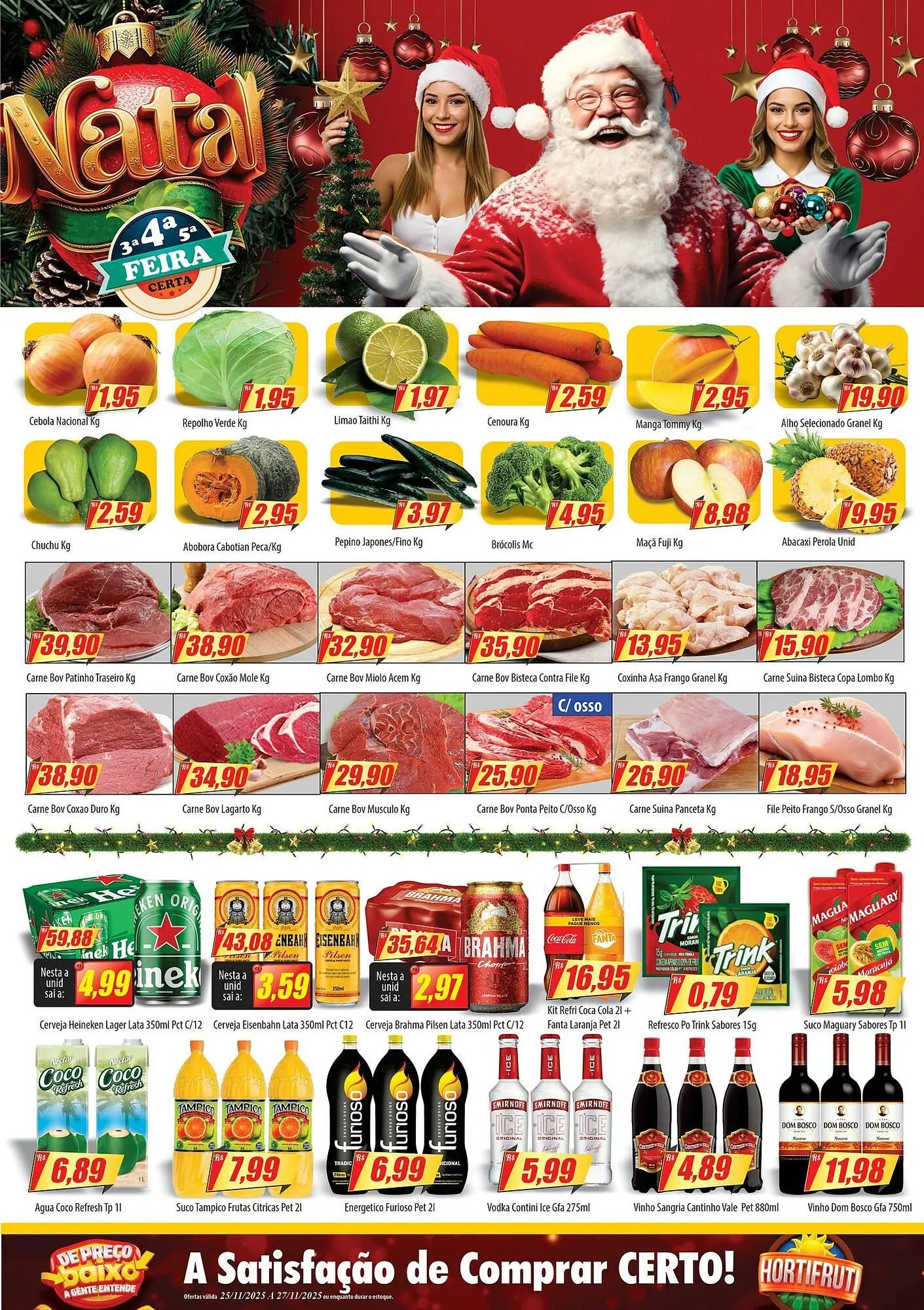 Encarte de Catálogo Preço Certo 25 de novembro até 27 de novembro 2025 - Pagina 1