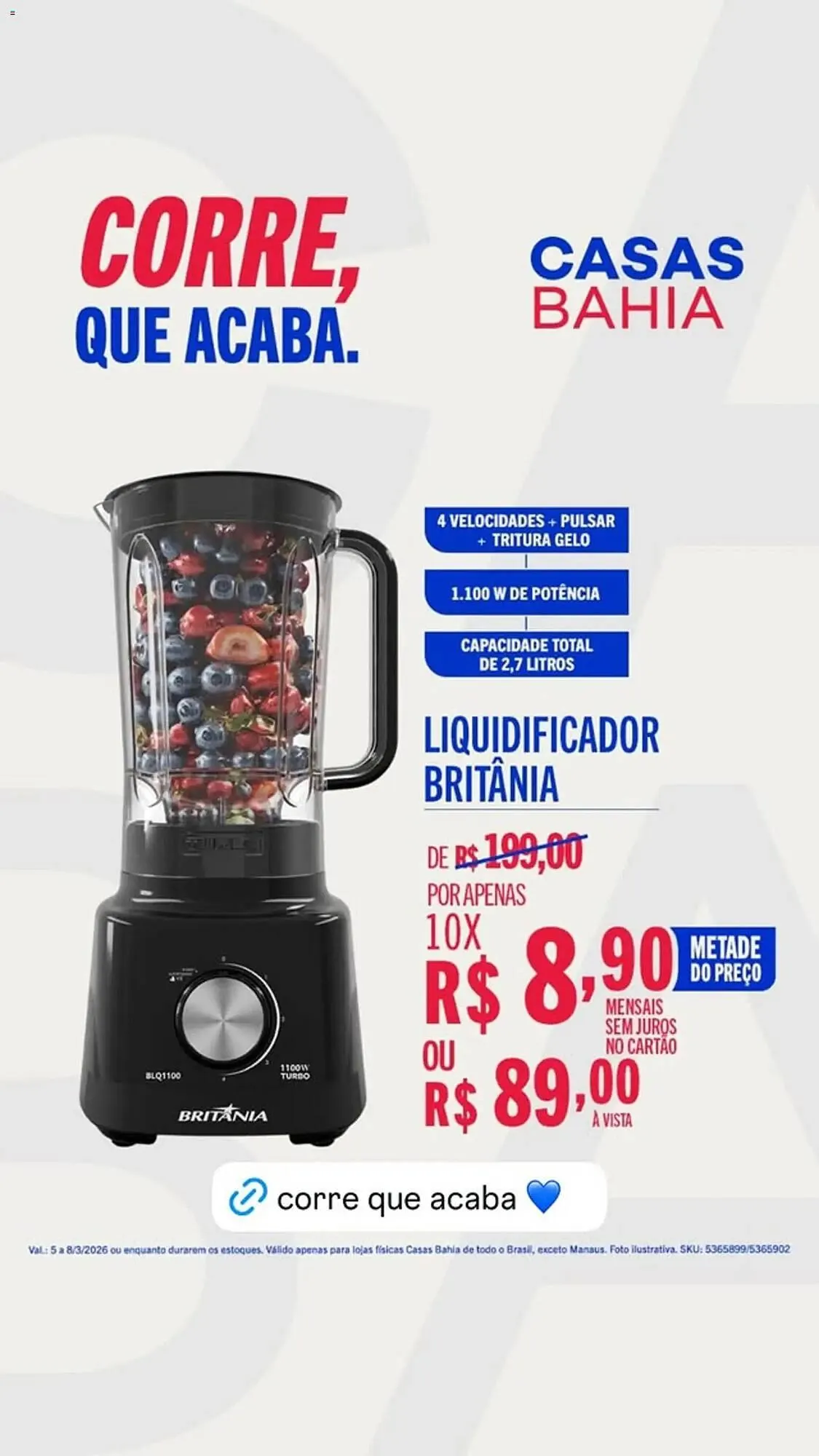 Encarte de Catálogo Casas Bahia 5 de março até 9 de março 2026 - Pagina 3