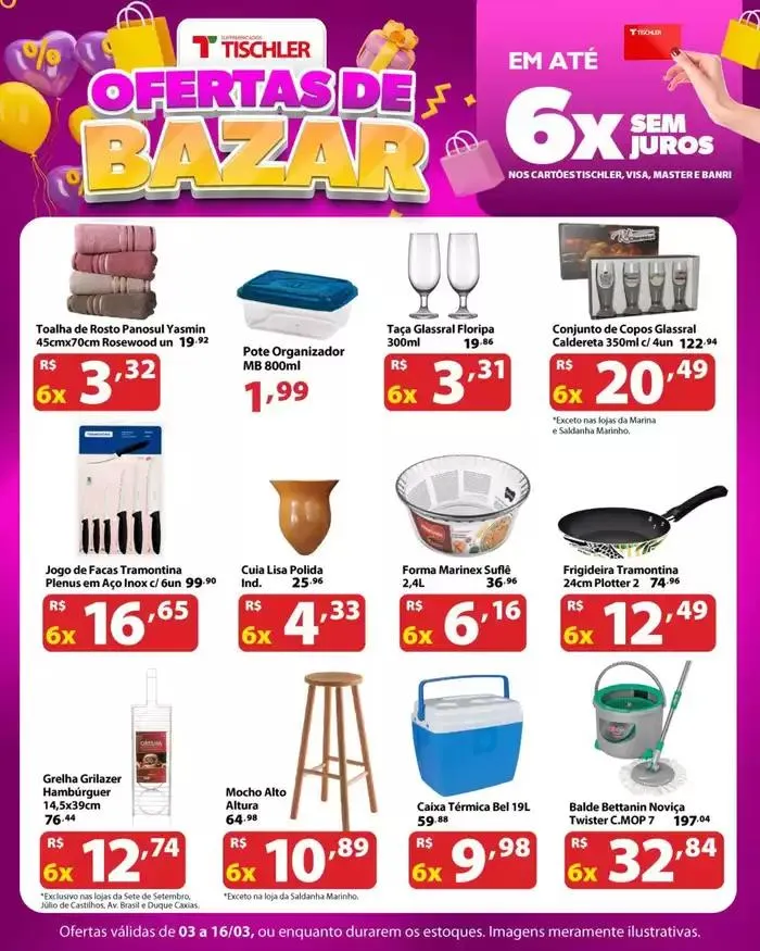 Encarte de Encarte Supermercados Tischler 3 de março até 16 de março 2025 - Pagina 1
