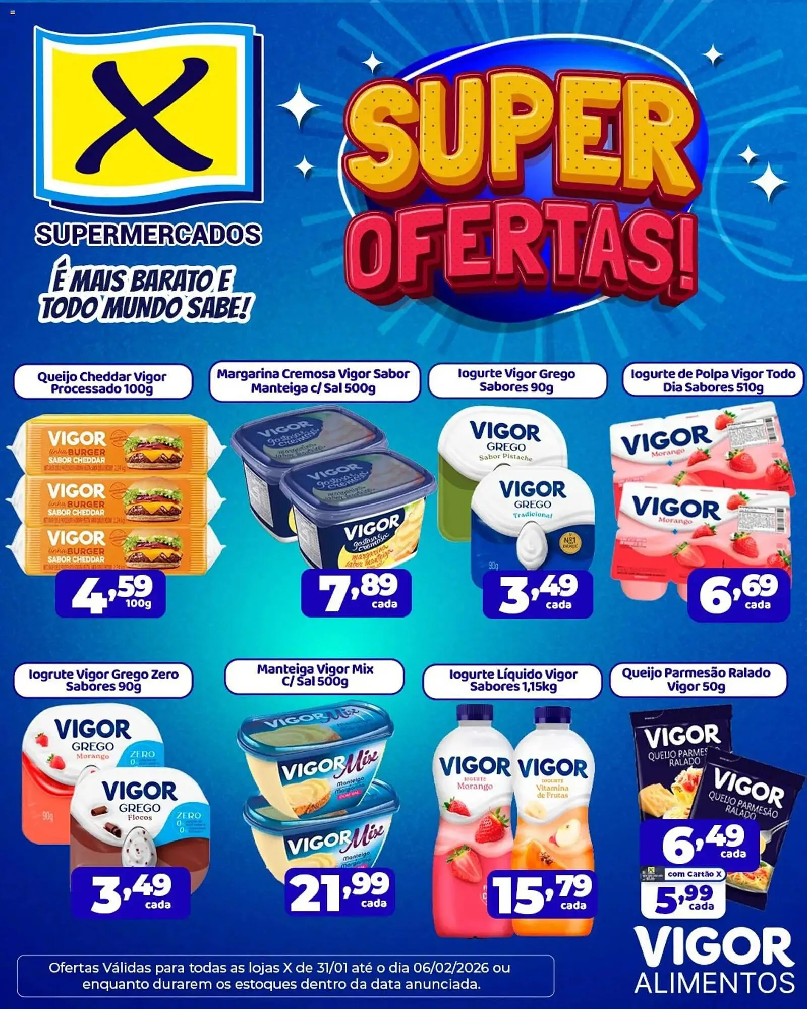 Encarte de Folheto X Supermercados 2 de fevereiro até 6 de fevereiro 2026 - Pagina 1