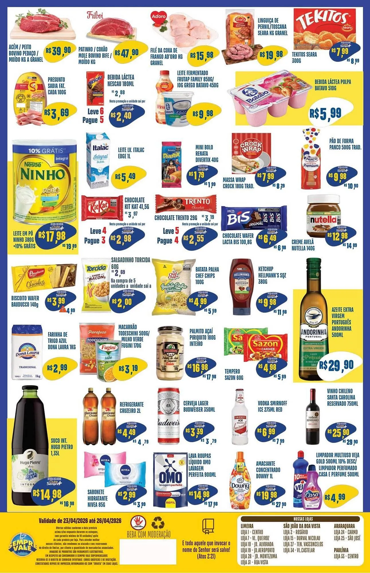 Encarte de Catálogo Sempre Vale Supermercados 23 de abril até 26 de abril 2026 - Pagina 2