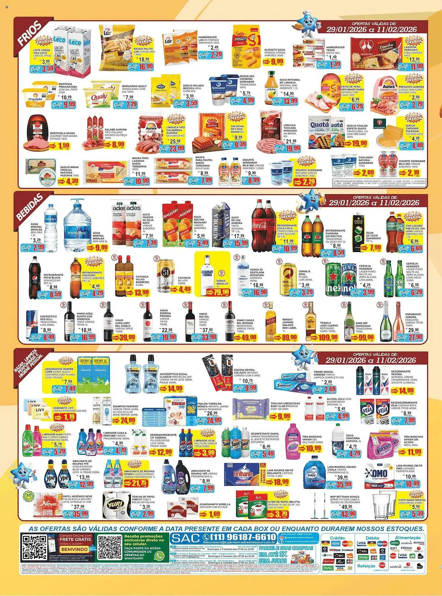 Encarte de Folheto Supermercado Estrela Azul 29 de janeiro até 11 de fevereiro 2026 - Pagina 4