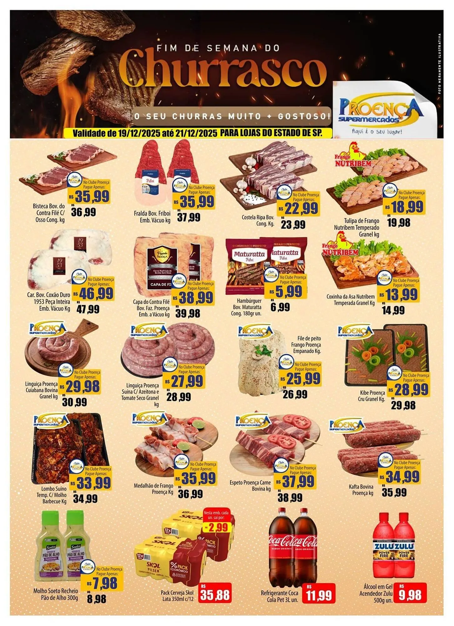 Encarte de Catálogo Proença Supermercados 19 de dezembro até 21 de dezembro 2025 - Pagina 1