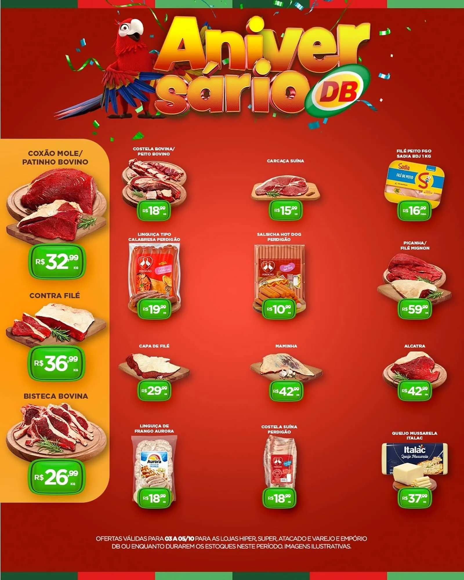 Encarte de Catálogo DB Supermercados 3 de outubro até 5 de outubro 2025 - Pagina 1