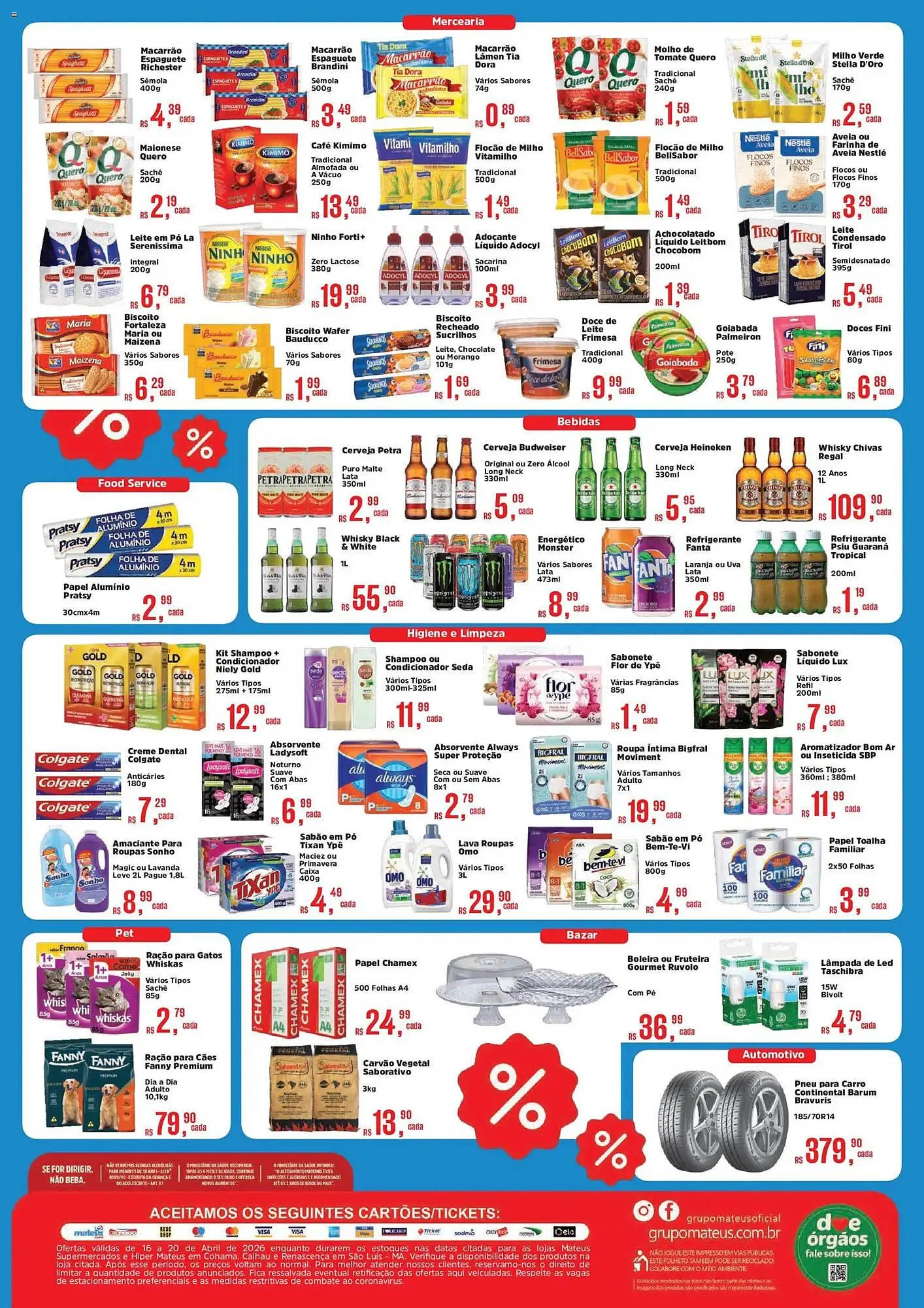Encarte de Catálogo Supermercados Mateus 16 de abril até 20 de abril 2026 - Pagina 2