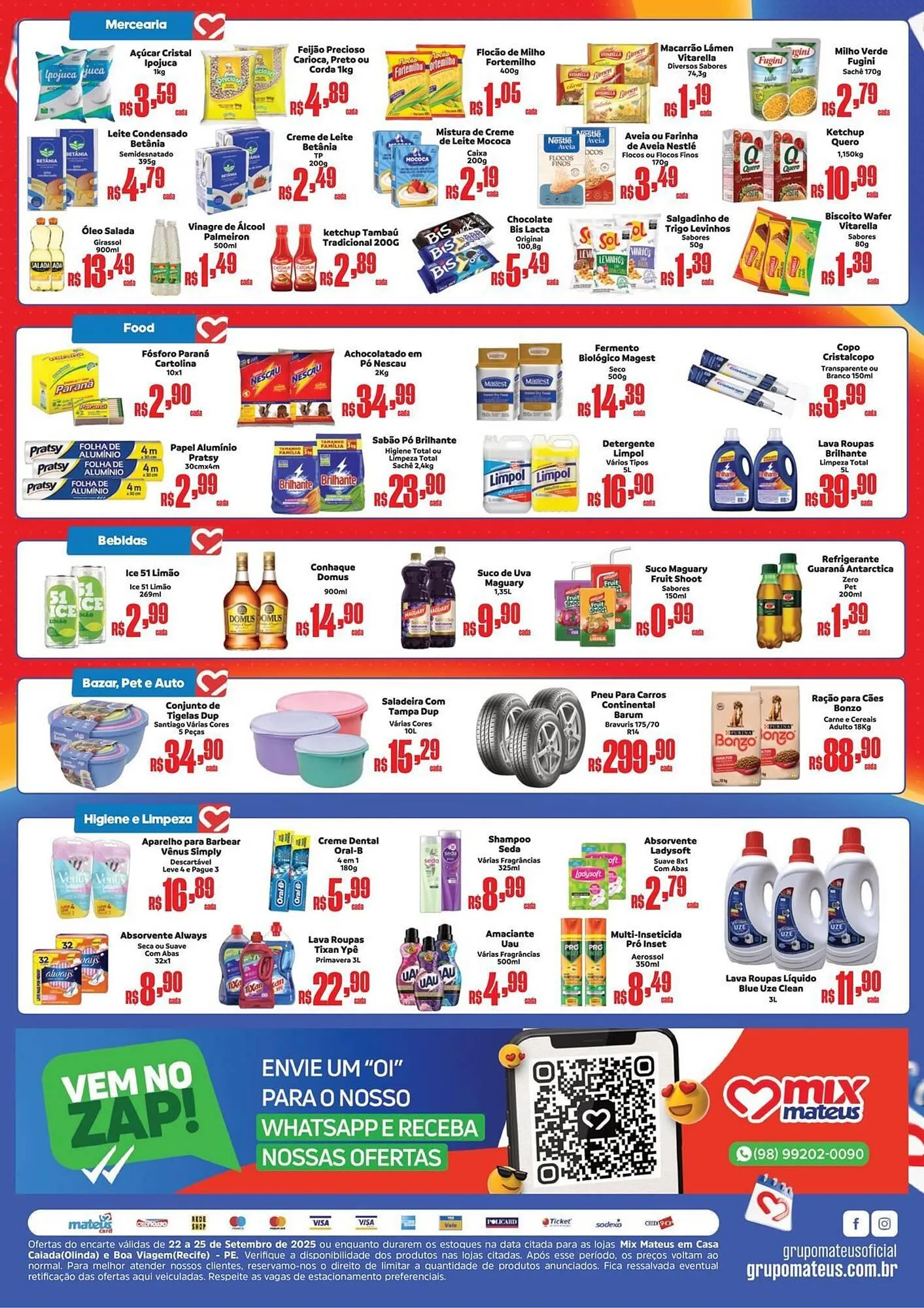Encarte de Catálogo Supermercados Mateus 22 de setembro até 25 de setembro 2025 - Pagina 2