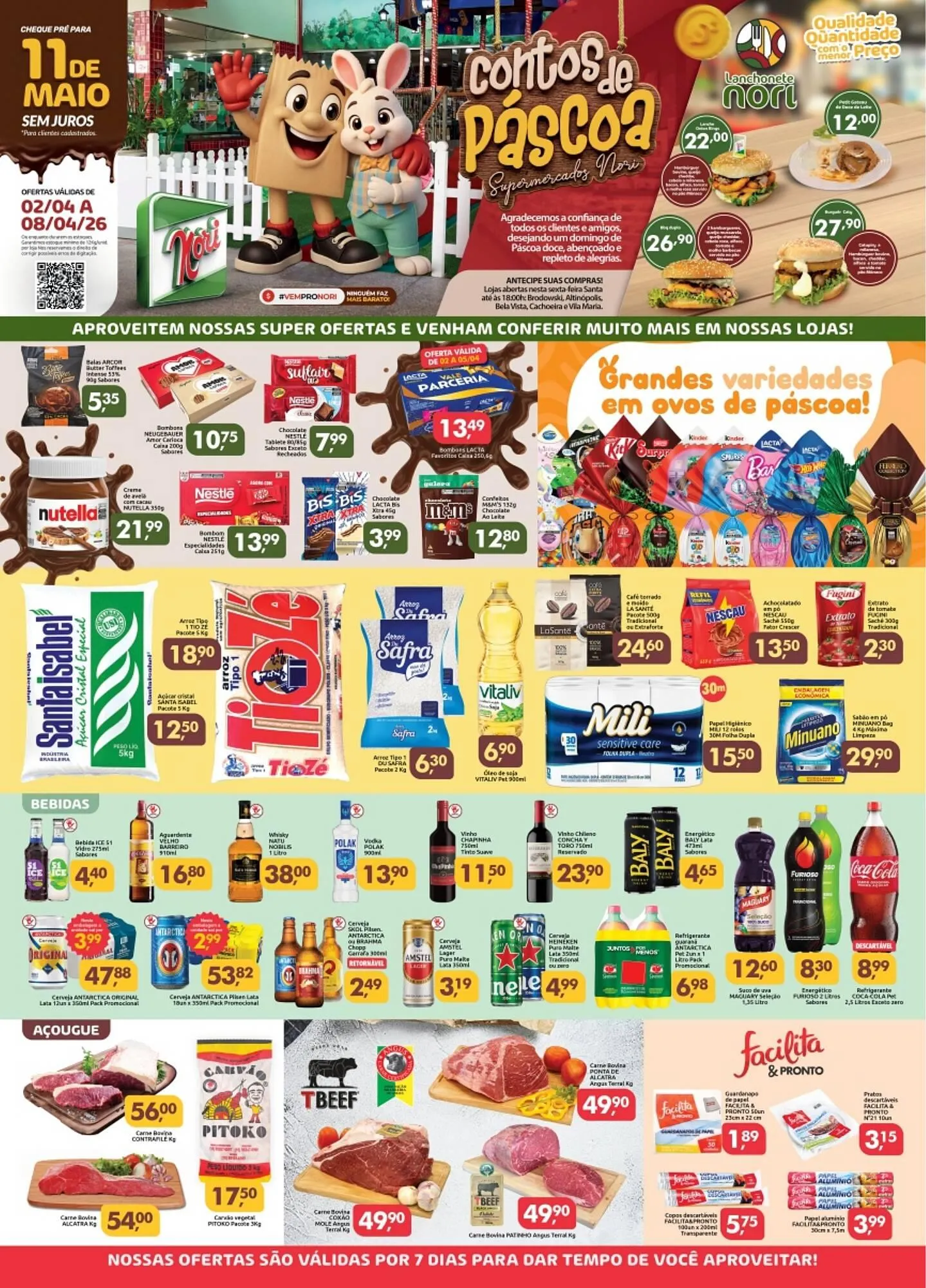 Encarte de Catálogo Supermercados Nori 2 de abril até 8 de abril 2026 - Pagina 1