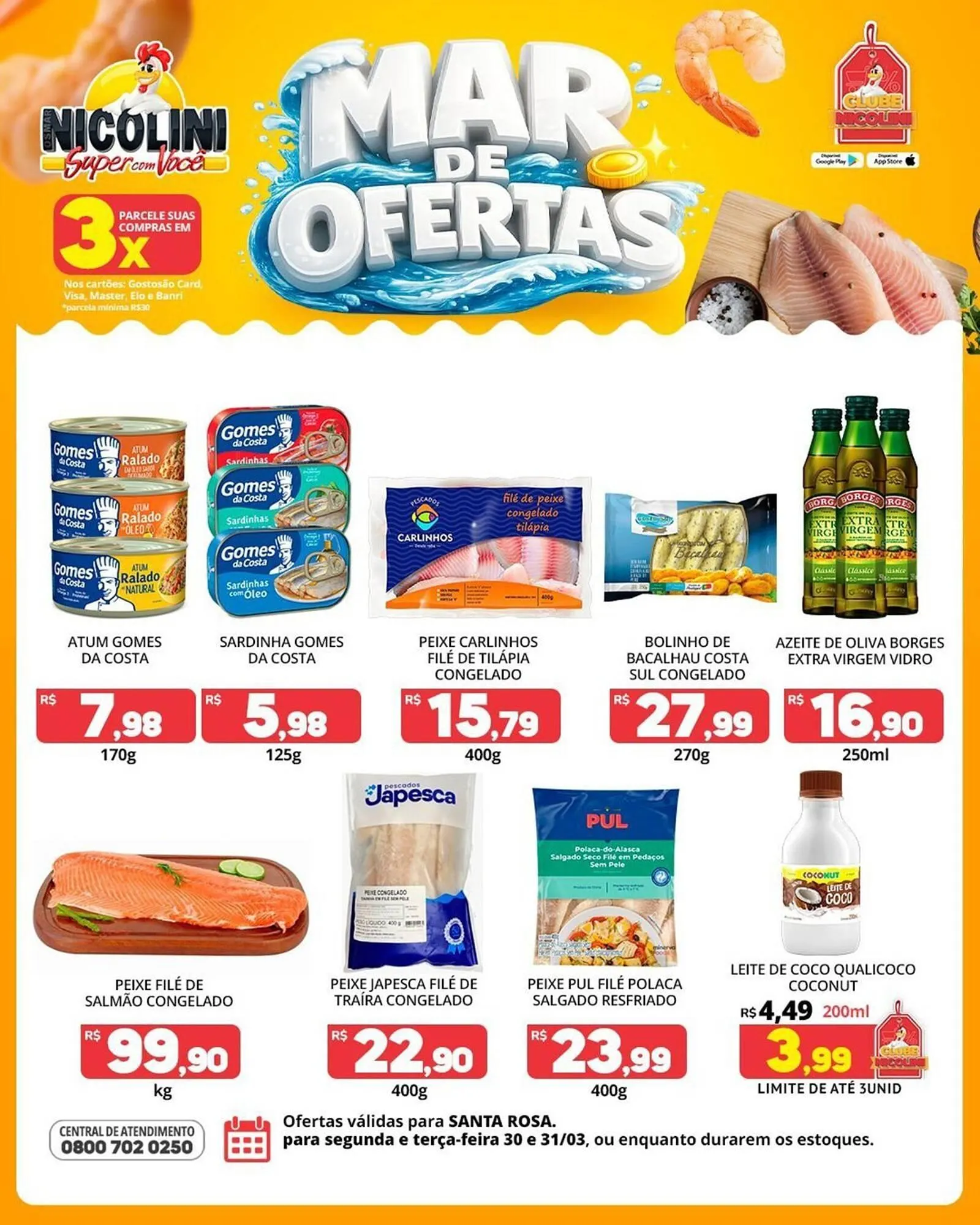 Encarte de Catálogo Super Nicolini 30 de março até 31 de março 2026 - Pagina 1