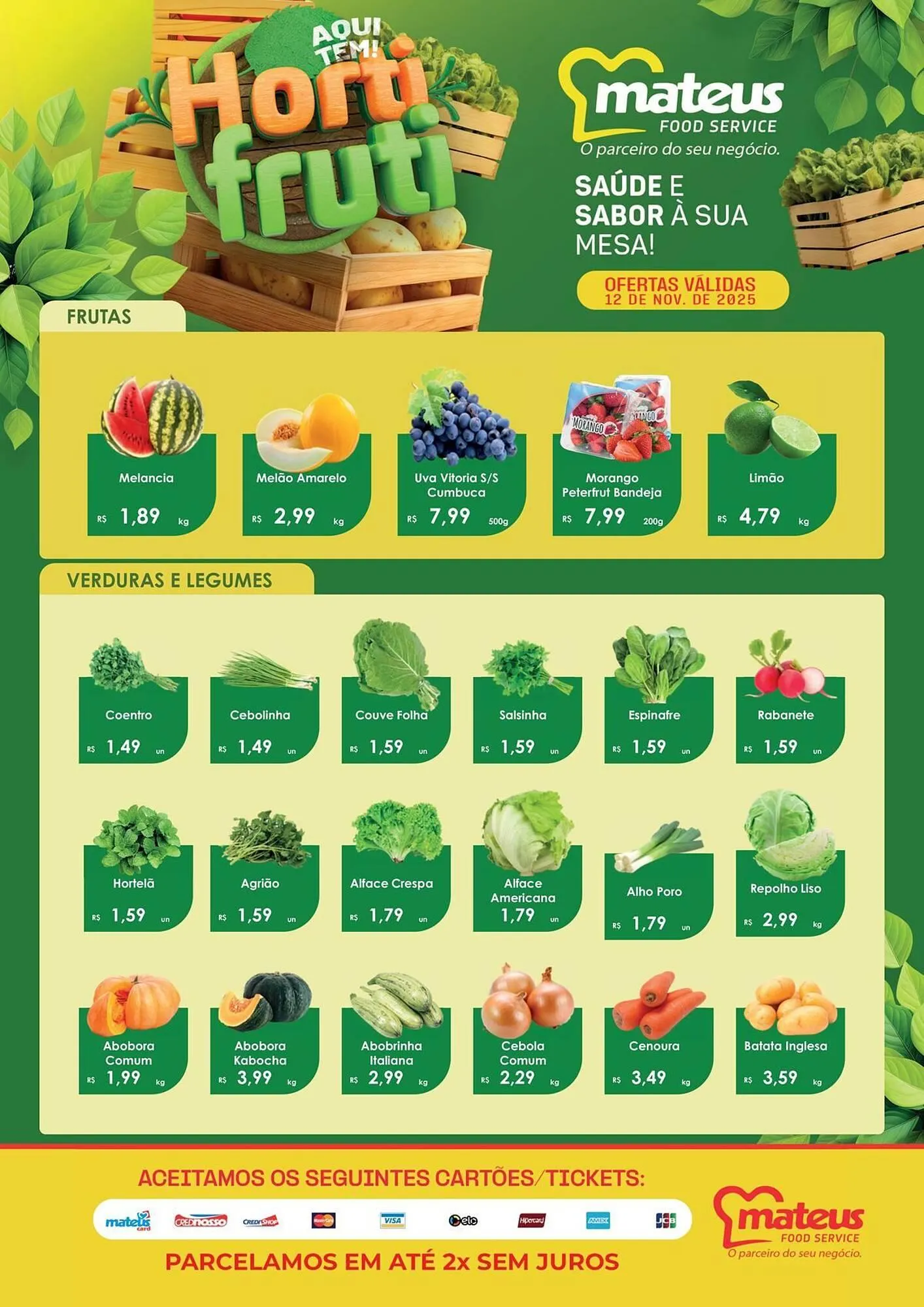 Encarte de Catálogo Supermercados Mateus 12 de novembro até 12 de novembro 2025 - Pagina 1