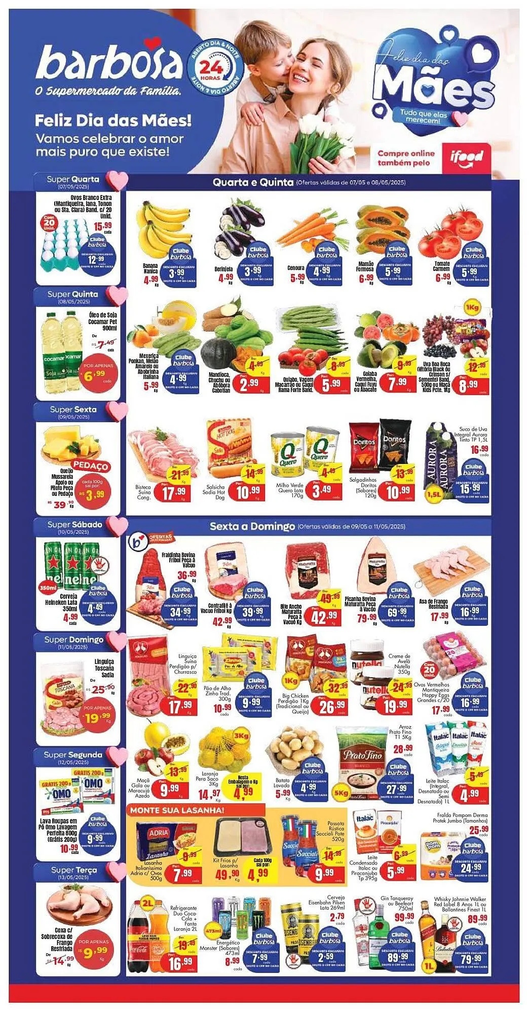 Encarte de Catálogo Barbosa Supermercados 7 de maio até 13 de maio 2025 - Pagina 1