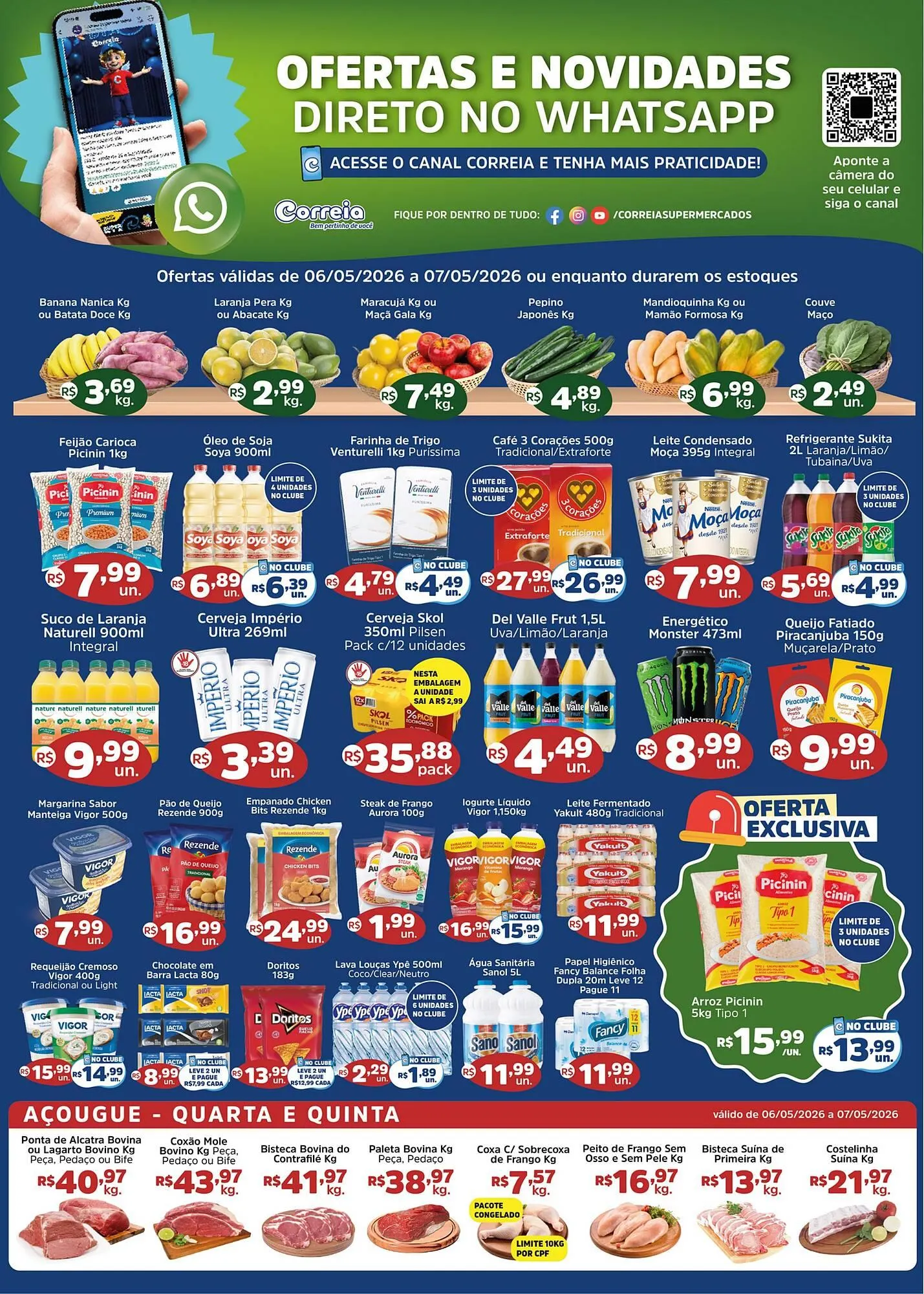 Encarte de Catálogo Supermercados Correia 6 de maio até 12 de maio 2026 - Pagina 1