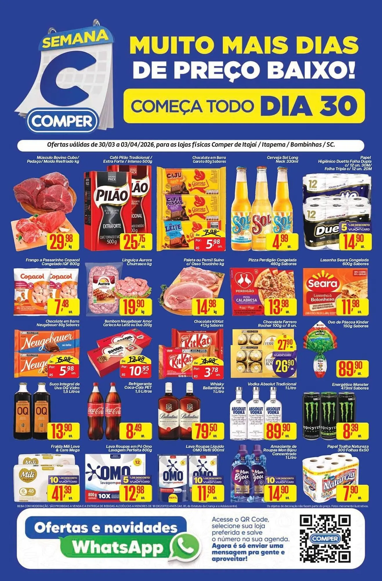 Encarte de Folheto Comper 30 de março até 3 de abril 2026 - Pagina 1