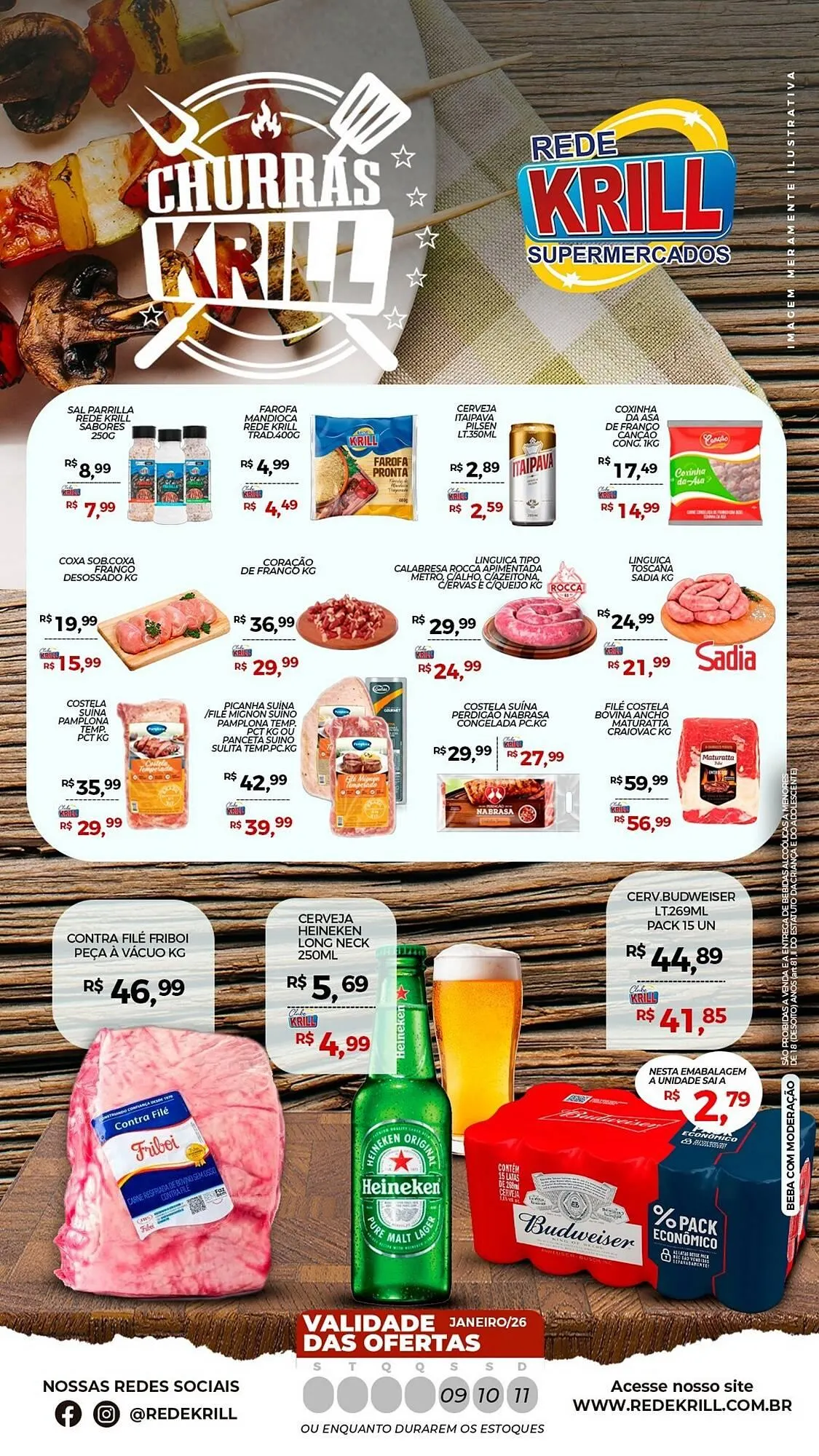 Encarte de Folheto Rede Krill 8 de janeiro até 11 de janeiro 2026 - Pagina 1