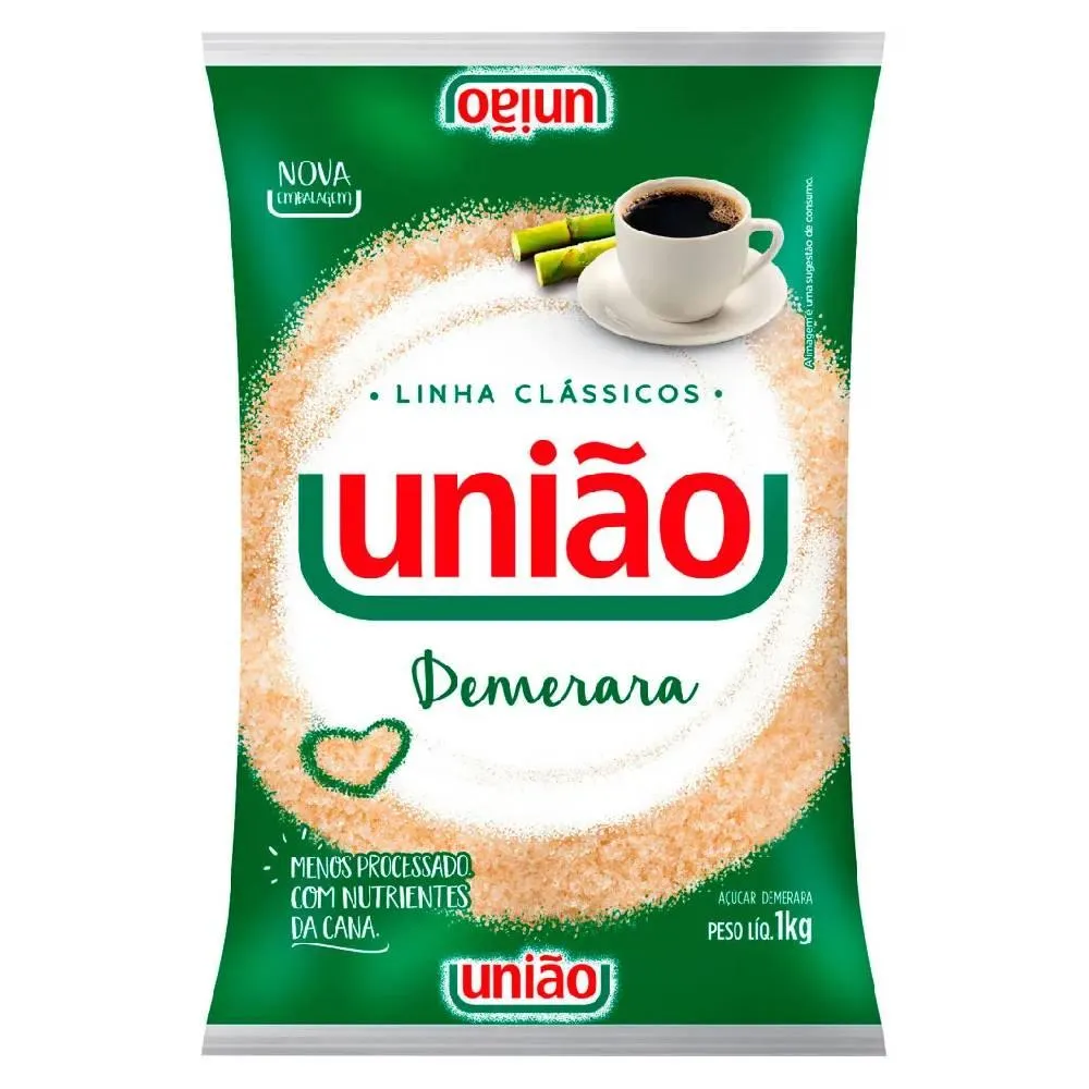 Açúcar Demerara União 1Kg