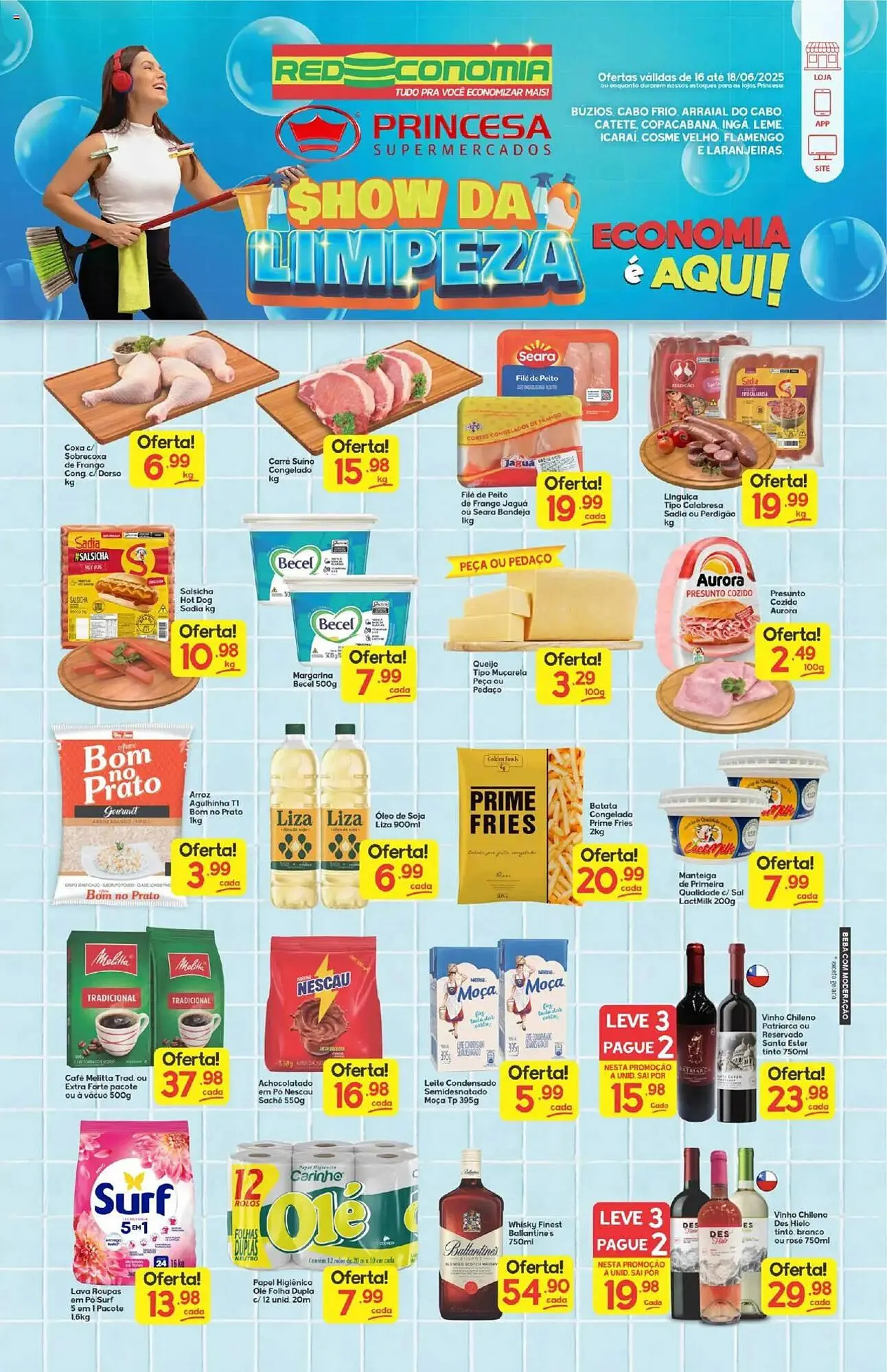 Encarte de Catálogo Supermercados Princesa 16 de junho até 18 de junho 2025 - Pagina 1