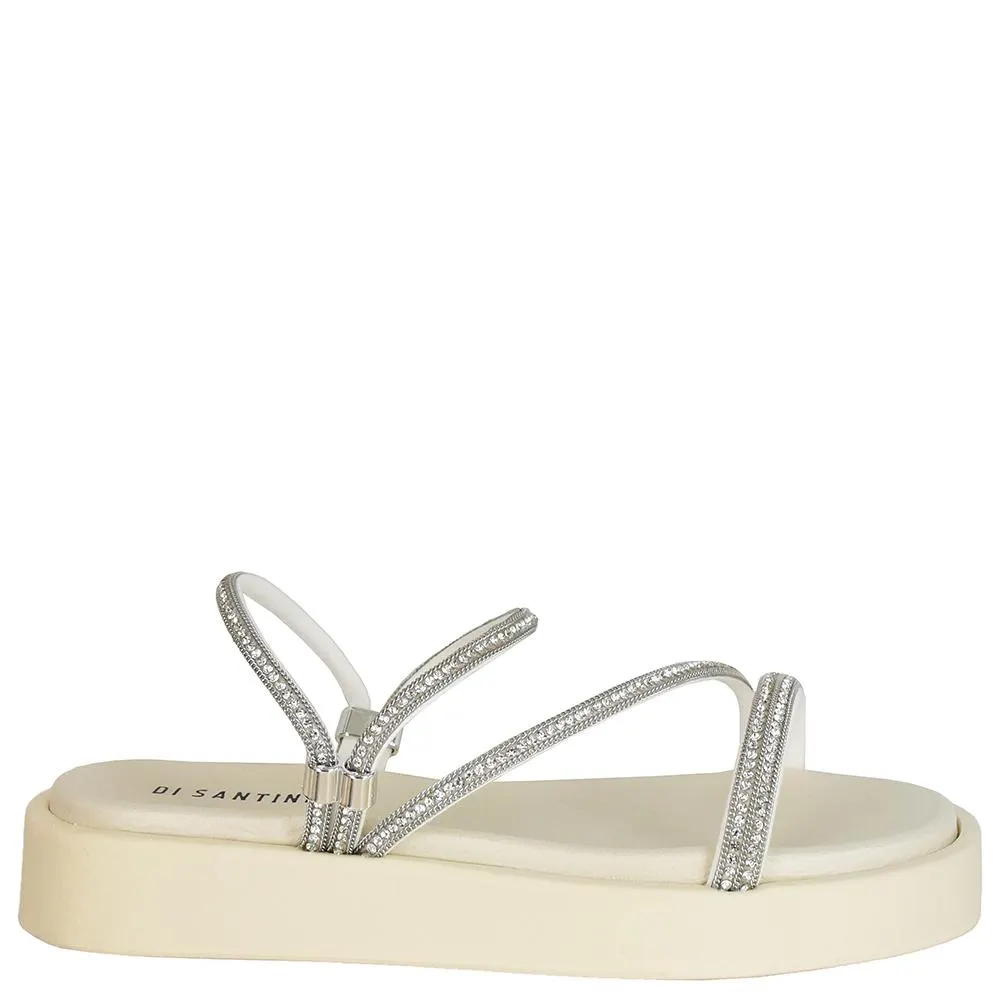 SANDALIA FLATFORM STRASS DI SANTINNI