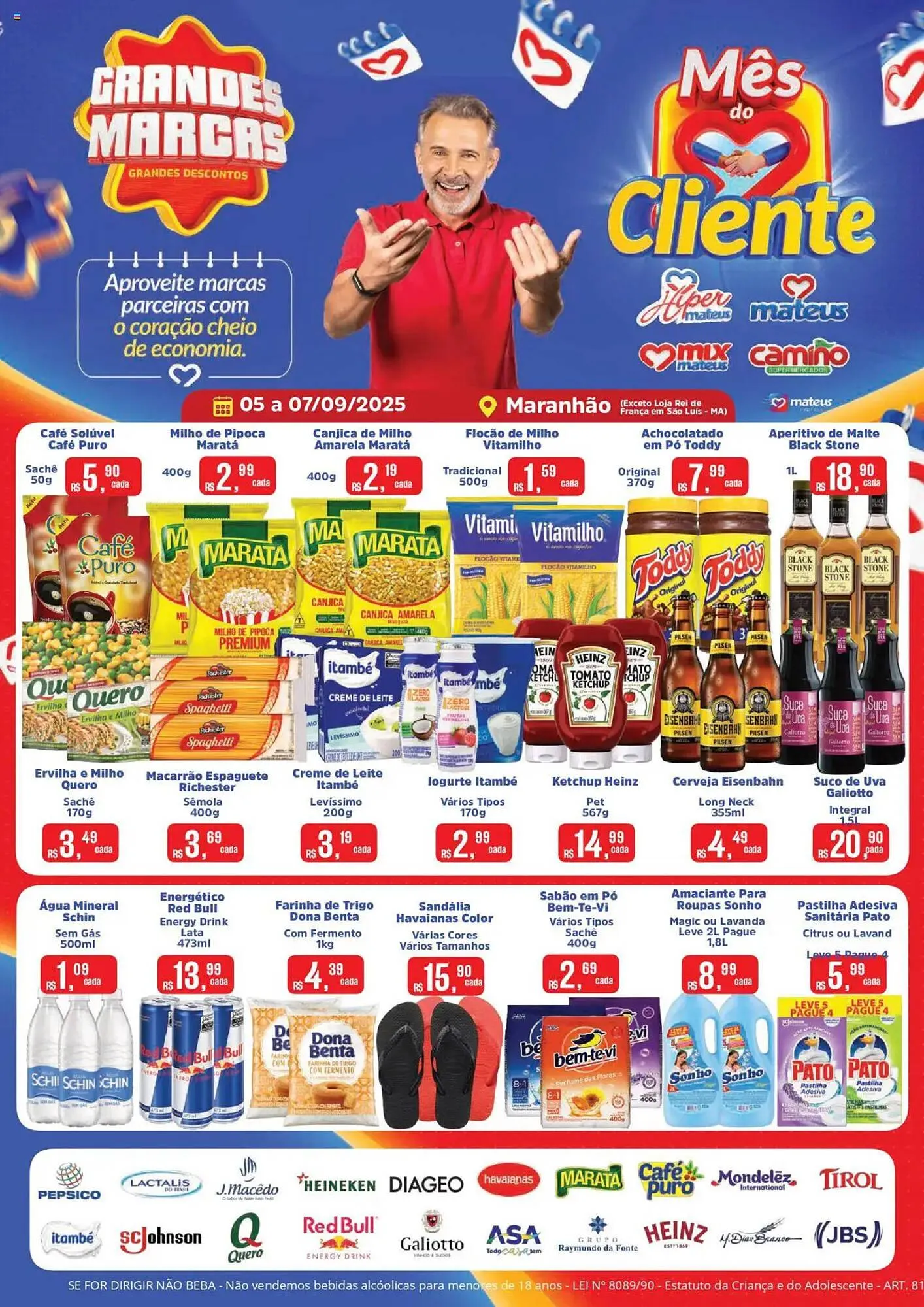 Encarte de Catálogo Supermercados Mateus 5 de setembro até 7 de setembro 2025 - Pagina 1