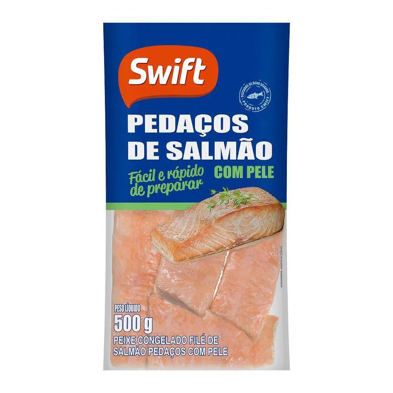 Peixe Salmão Filé Swift Pedaço 500g