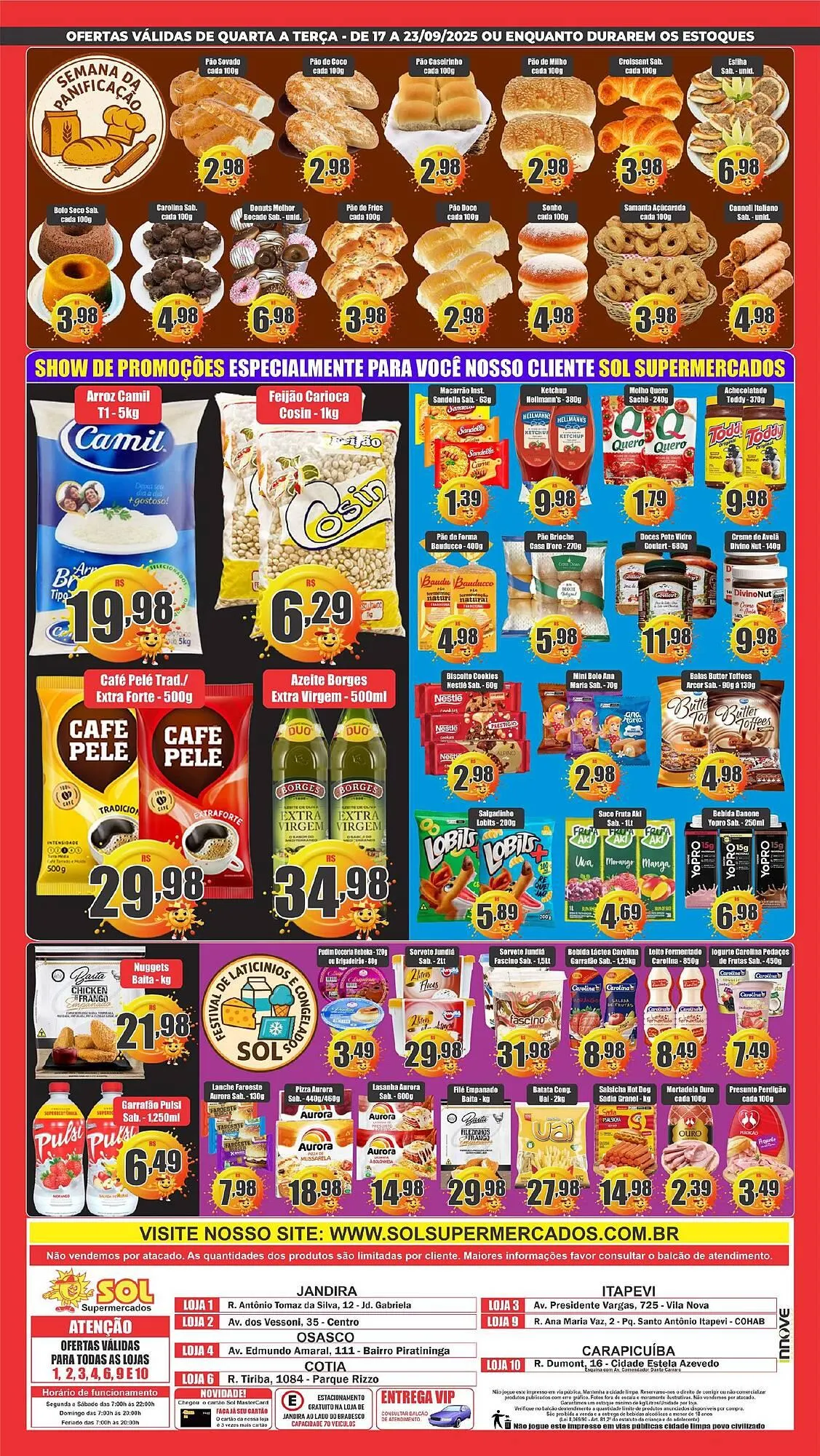 Encarte de Catálogo Sol Supermercados 17 de setembro até 23 de setembro 2025 - Pagina 2
