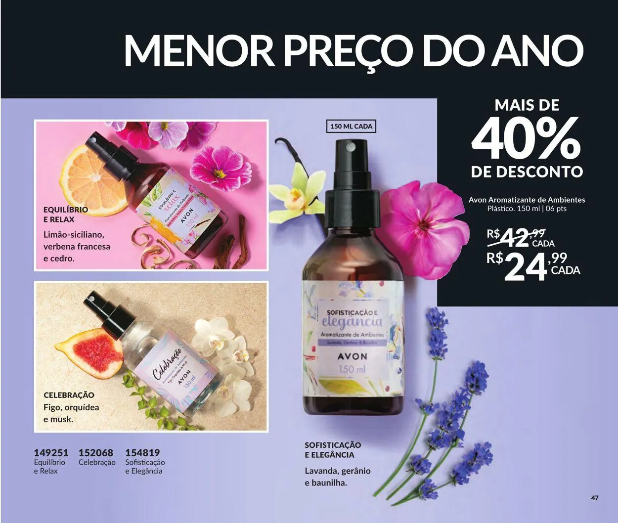 Encarte de Avon 16 de julho até 30 de julho 2025 - Pagina 47