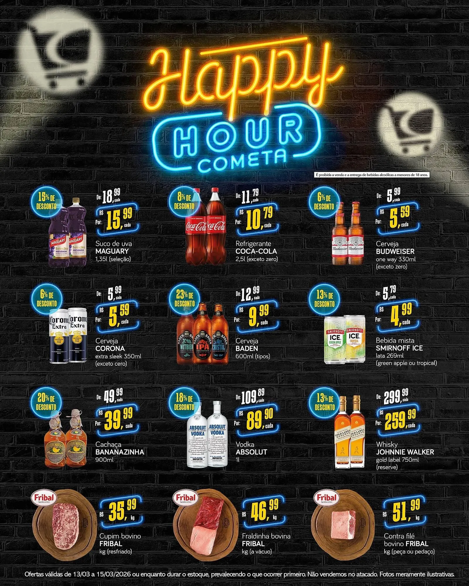 Encarte de Encarte Cometa Supermercados 13 de março até 15 de março 2026 - Pagina 1