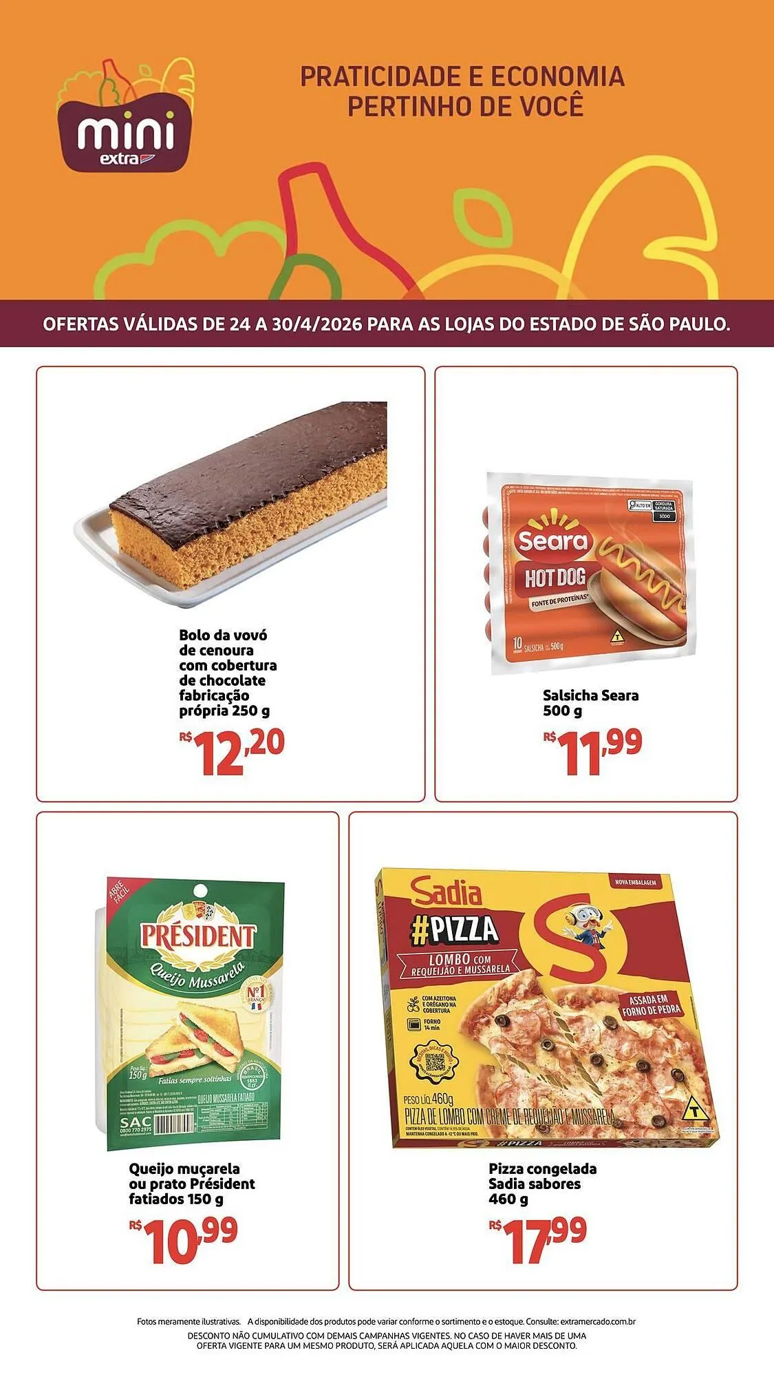 Encarte de Folheto Mini Extra 24 de abril até 30 de abril 2026 - Pagina 1