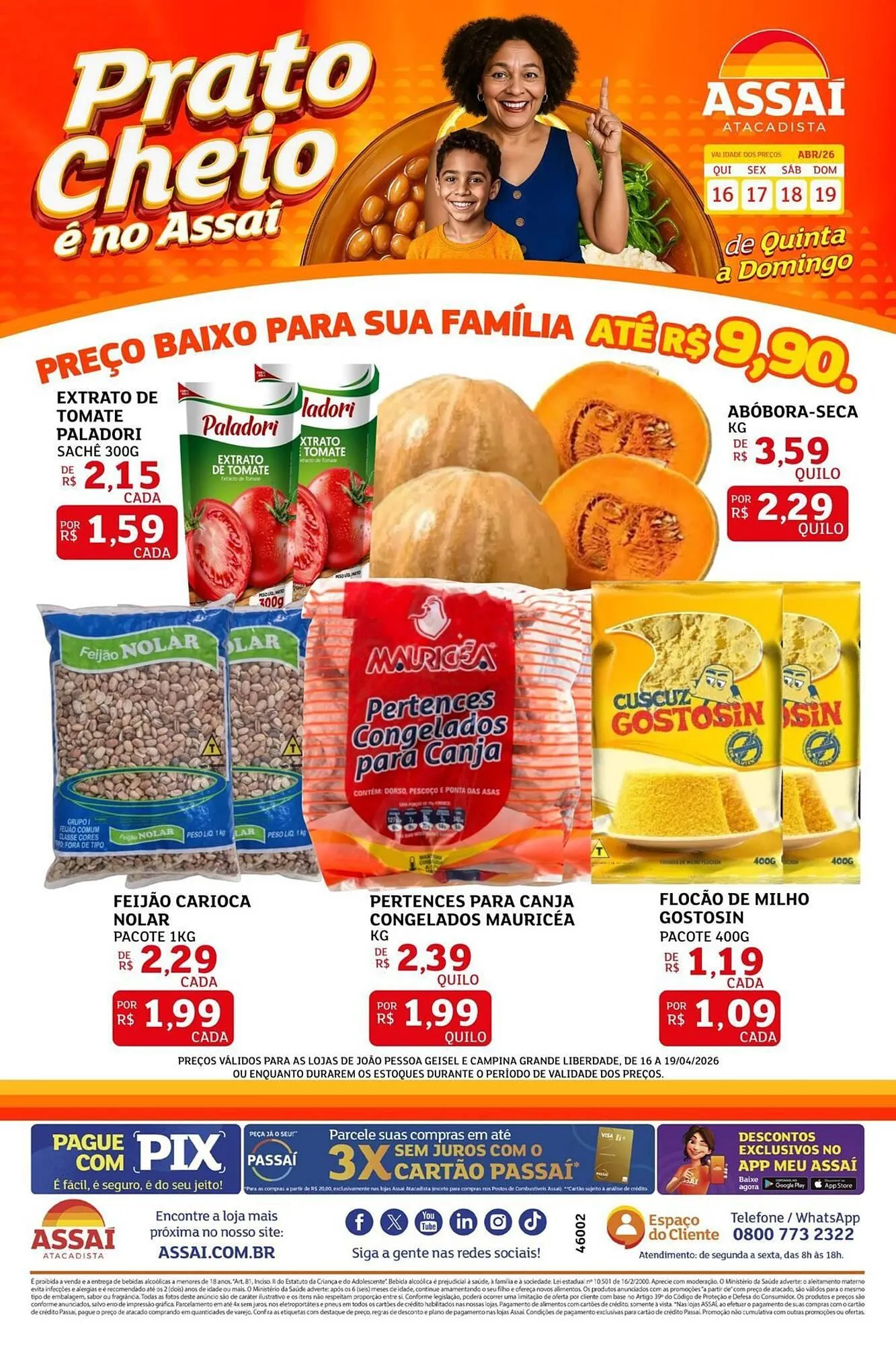 Encarte de Encarte Assaí Atacadista 16 de abril até 19 de abril 2026 - Pagina 1