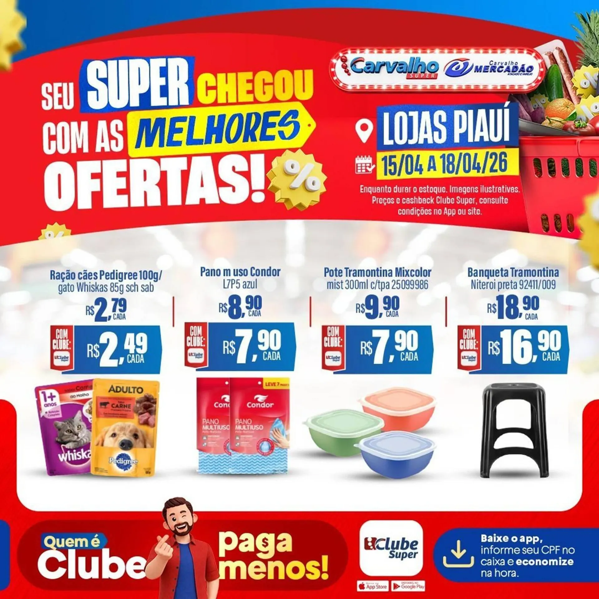 Encarte de Catálogo Carvalho Supermercado 15 de abril até 18 de abril 2026 - Pagina 7