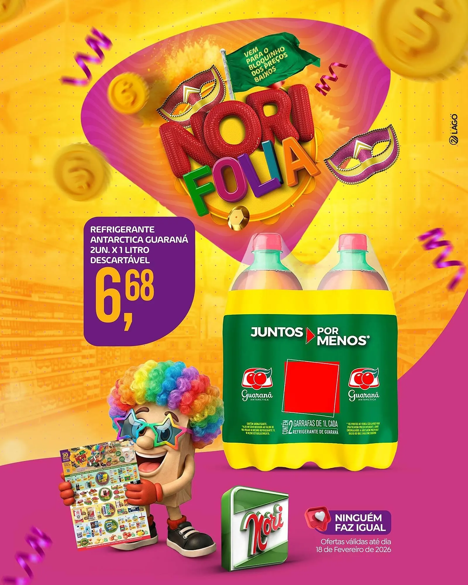 Encarte de Catálogo Supermercados Nori 16 de fevereiro até 18 de fevereiro 2026 - Pagina 4