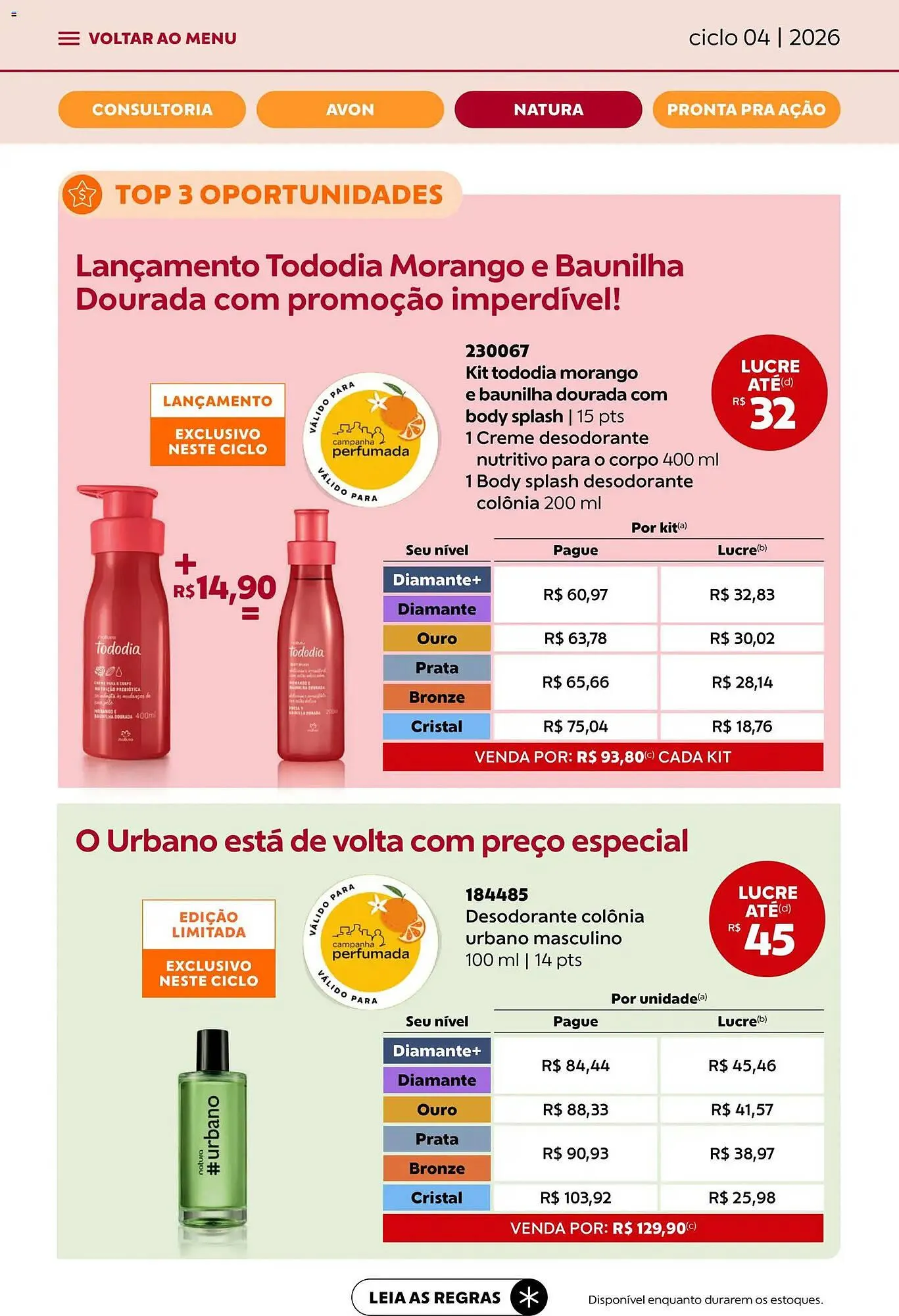 Encarte de Catálogo Avon 18 de fevereiro até 17 de março 2026 - Pagina 33