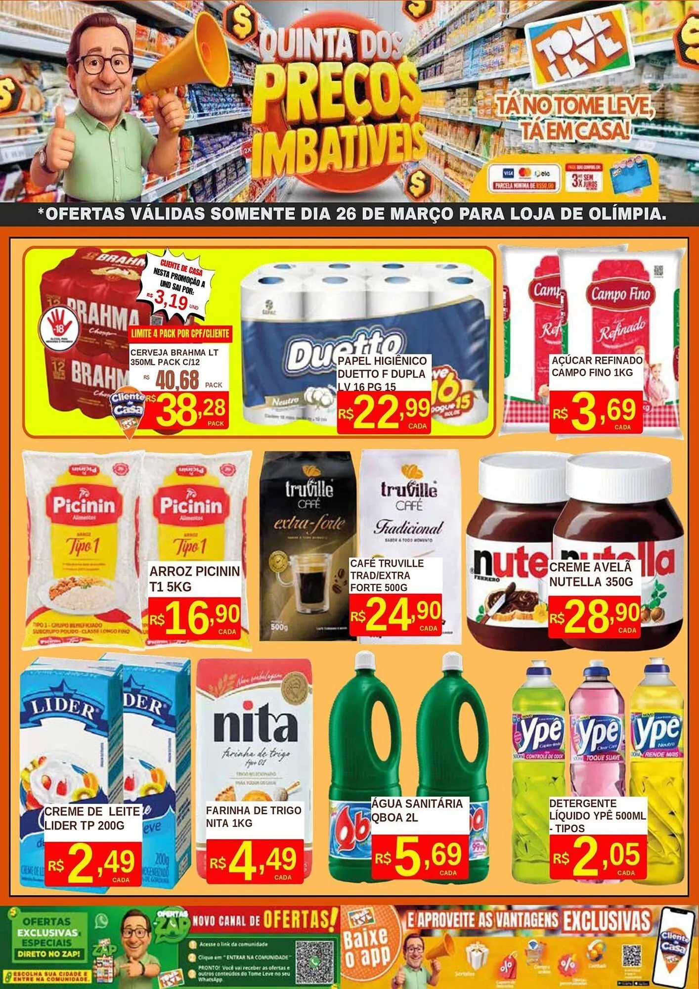 Encarte de Catálogo Tome Leve 26 de março até 26 de março 2026 - Pagina 1