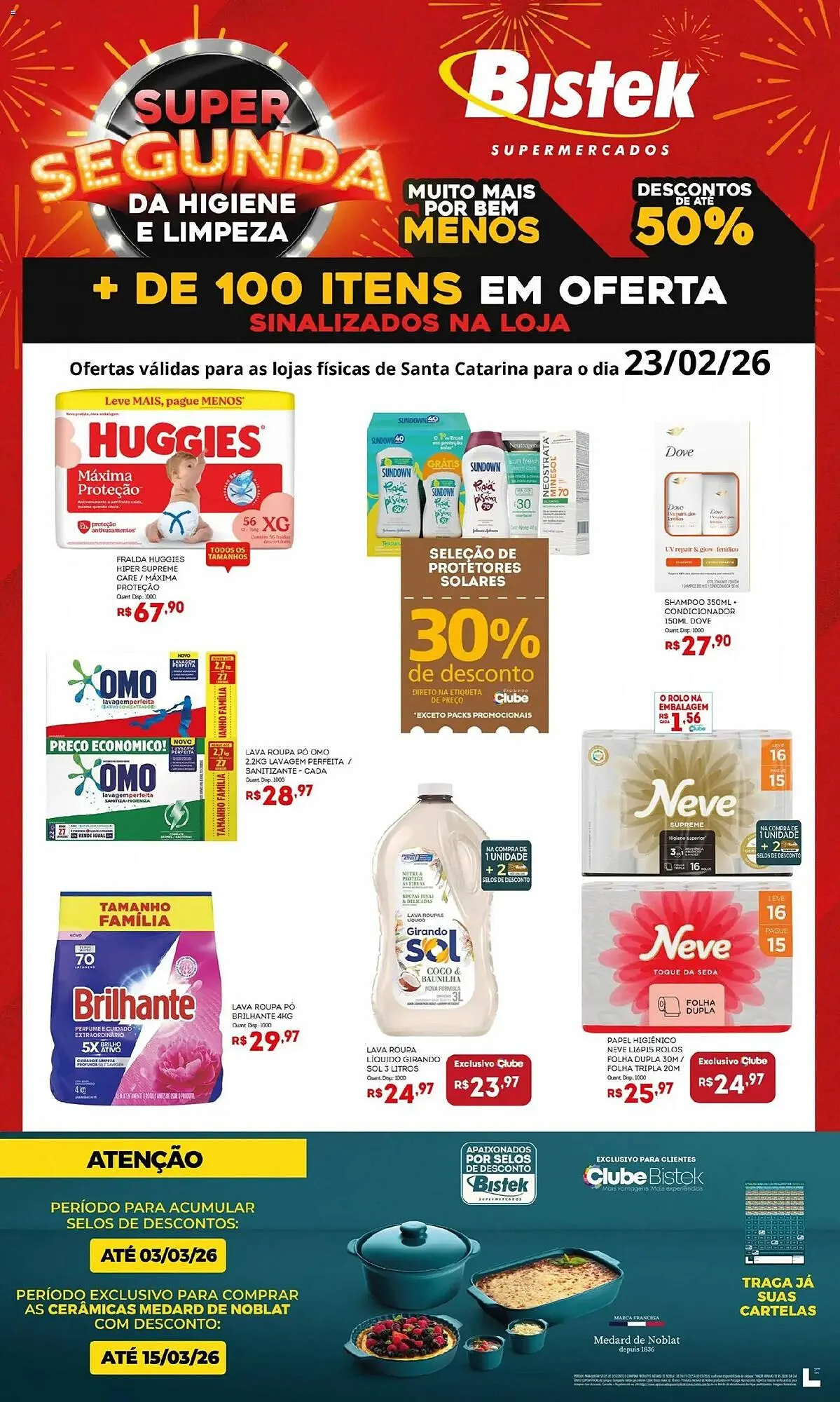 Encarte de Encarte Bistek Supermercados 23 de fevereiro até 23 de fevereiro 2026 - Pagina 1