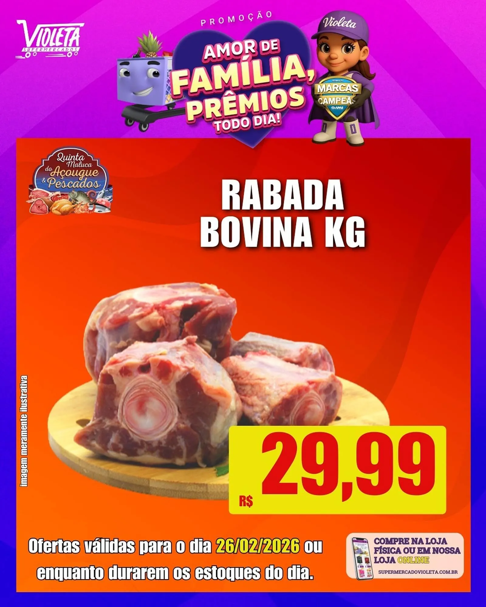 Encarte de Catálogo Violeta Supermercados 25 de fevereiro até 26 de fevereiro 2026 - Pagina 4