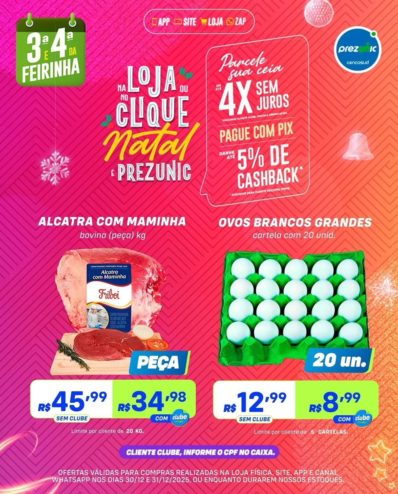 Encarte de Encarte Prezunic 30 de dezembro até 31 de dezembro 2025 - Pagina 1