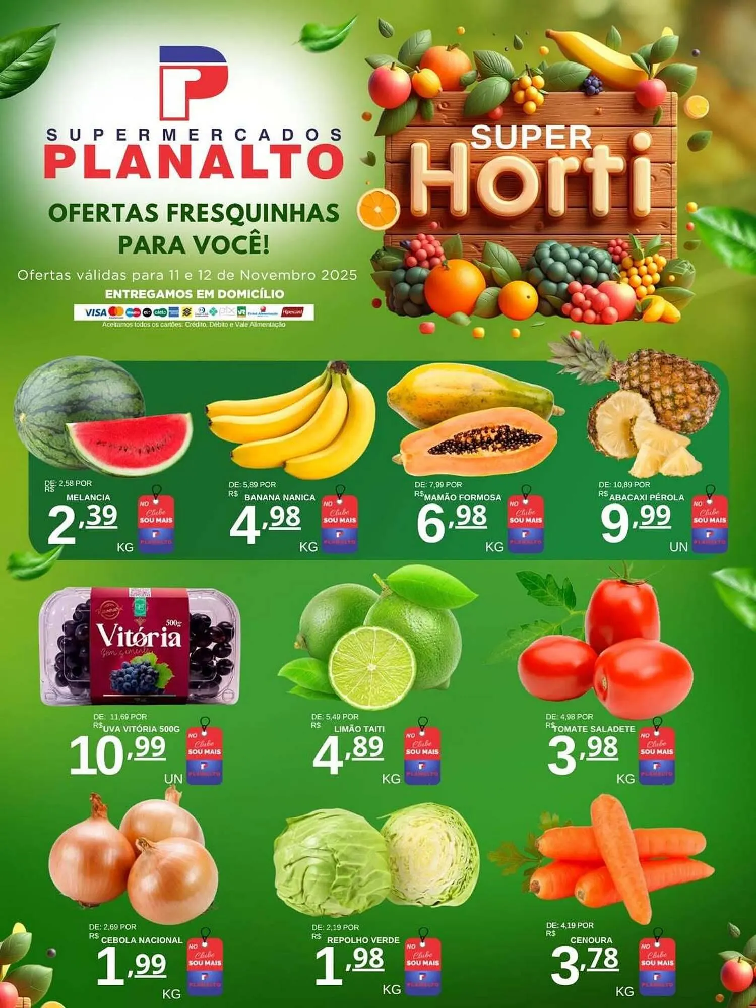 Encarte de Catálogo Supermercados Planalto 11 de novembro até 12 de novembro 2025 - Pagina 1