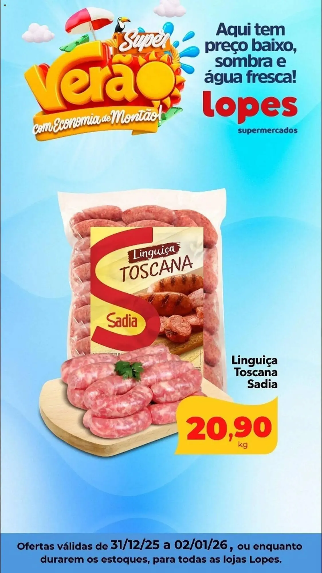 Encarte de Folheto Lopes Supermercados 1 de janeiro até 2 de janeiro 2026 - Pagina 1