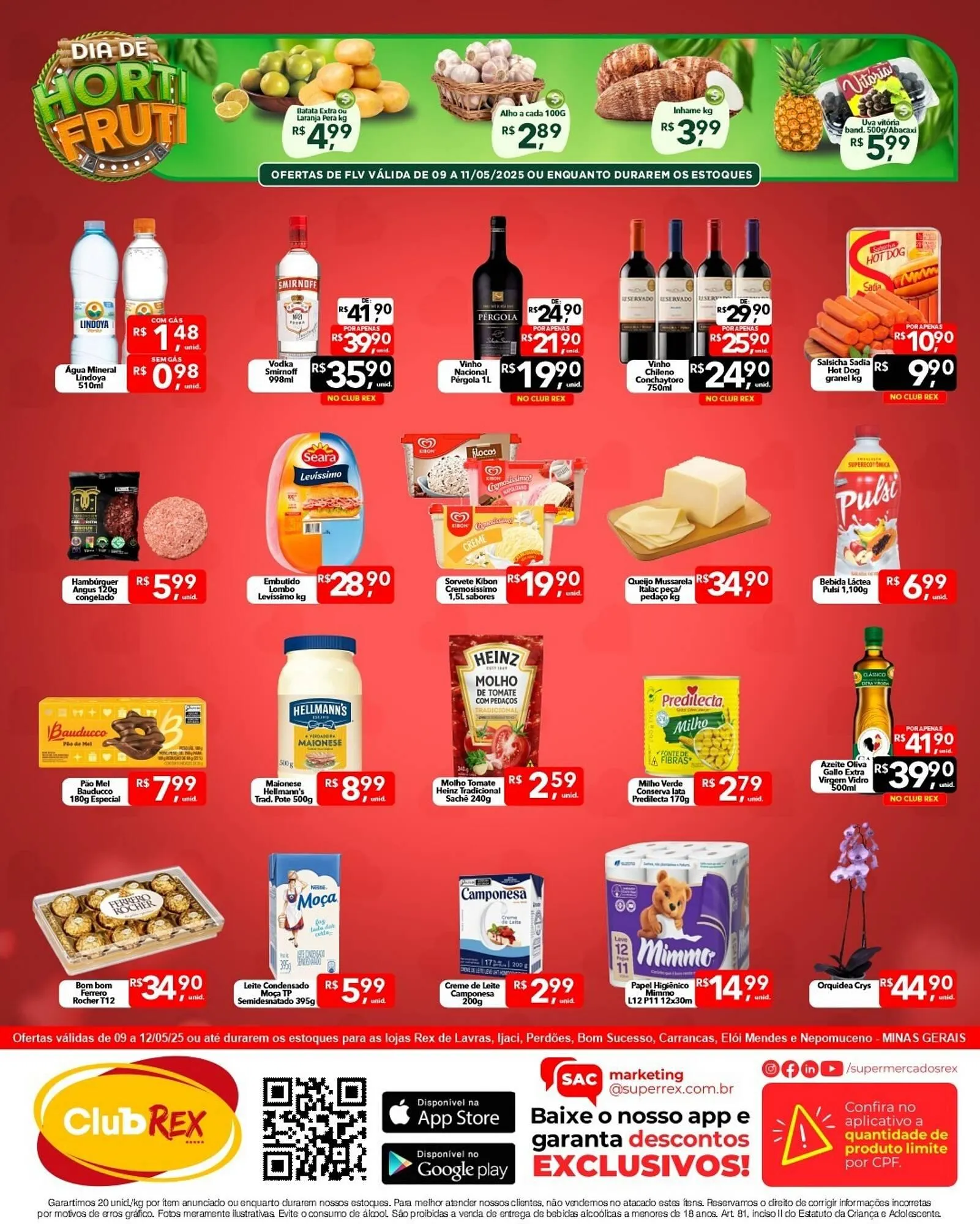 Encarte de Catálogo Supermercados Rex 8 de maio até 11 de maio 2025 - Pagina 2