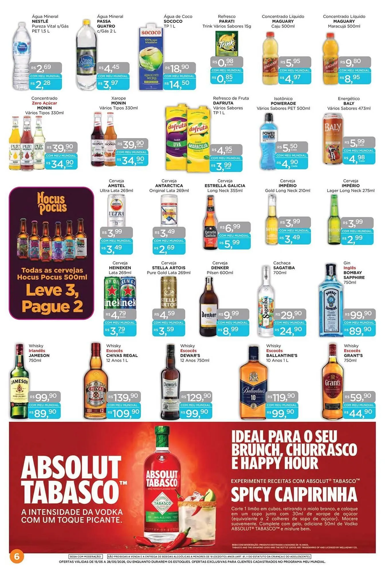 Encarte de Encarte Supermercados Mundial 16 de maio até 28 de maio 2026 - Pagina 6