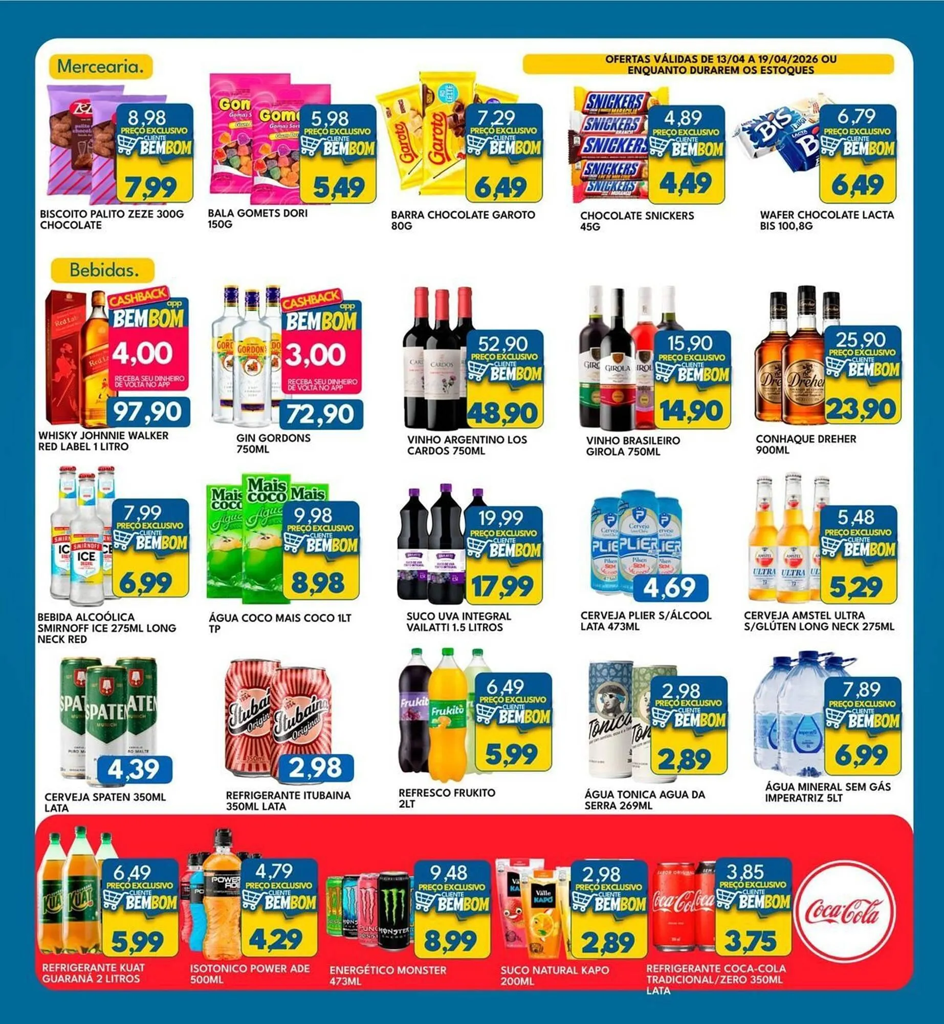 Encarte de Catálogo Rancho Bom Supermercados 13 de abril até 19 de abril 2026 - Pagina 3