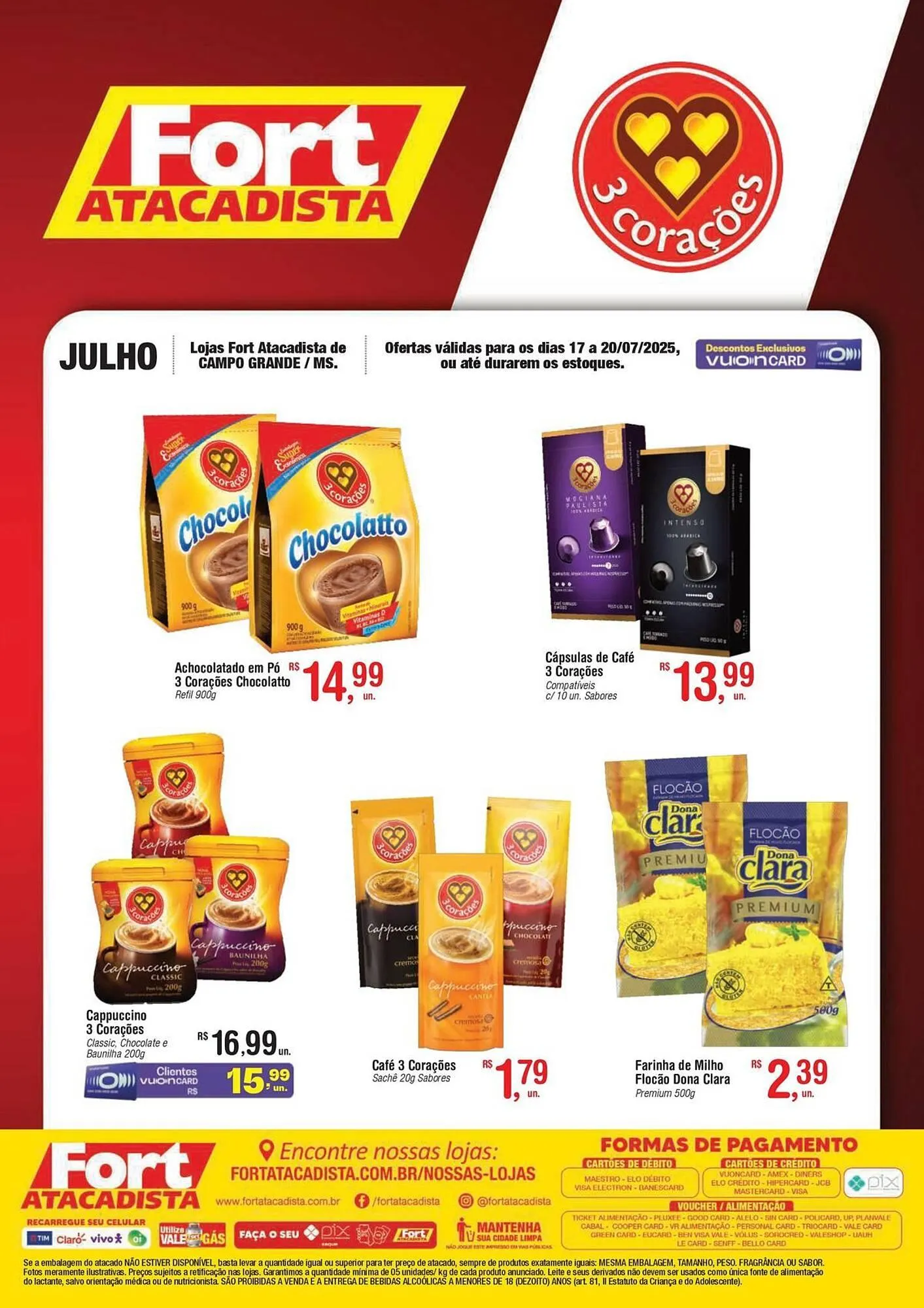 Encarte de Catálogo Fort Atacadista 17 de julho até 20 de julho 2025 - Pagina 1