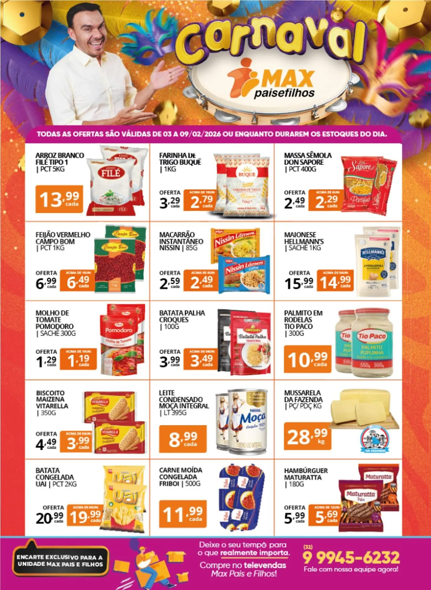 Encarte de Catálogo Pais e Filhos Supermercados 3 de fevereiro até 9 de fevereiro 2026 - Pagina 2