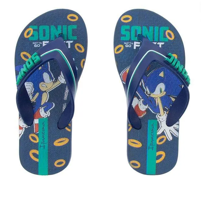Chinelo Infantil Ipanema Sonic Game Marinho
